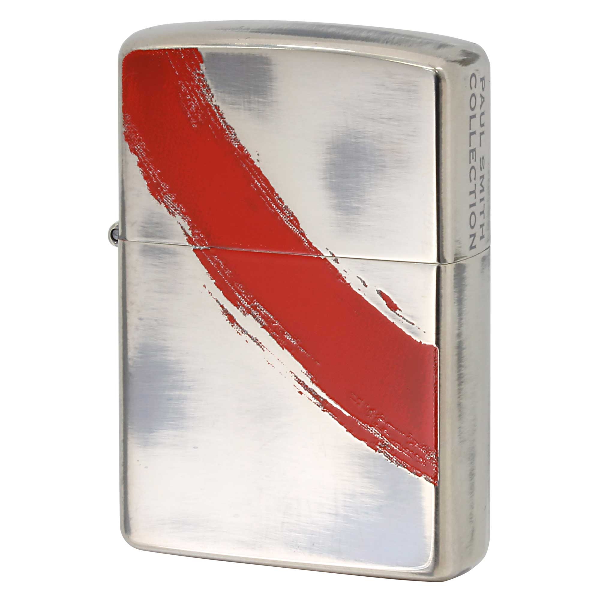 絶版/ヴィンテージ Zippo ジッポー 中古 2008年製造 ZIPPO Paul Smith Collection 筆線 レッド  [S]ほぼ新品同様