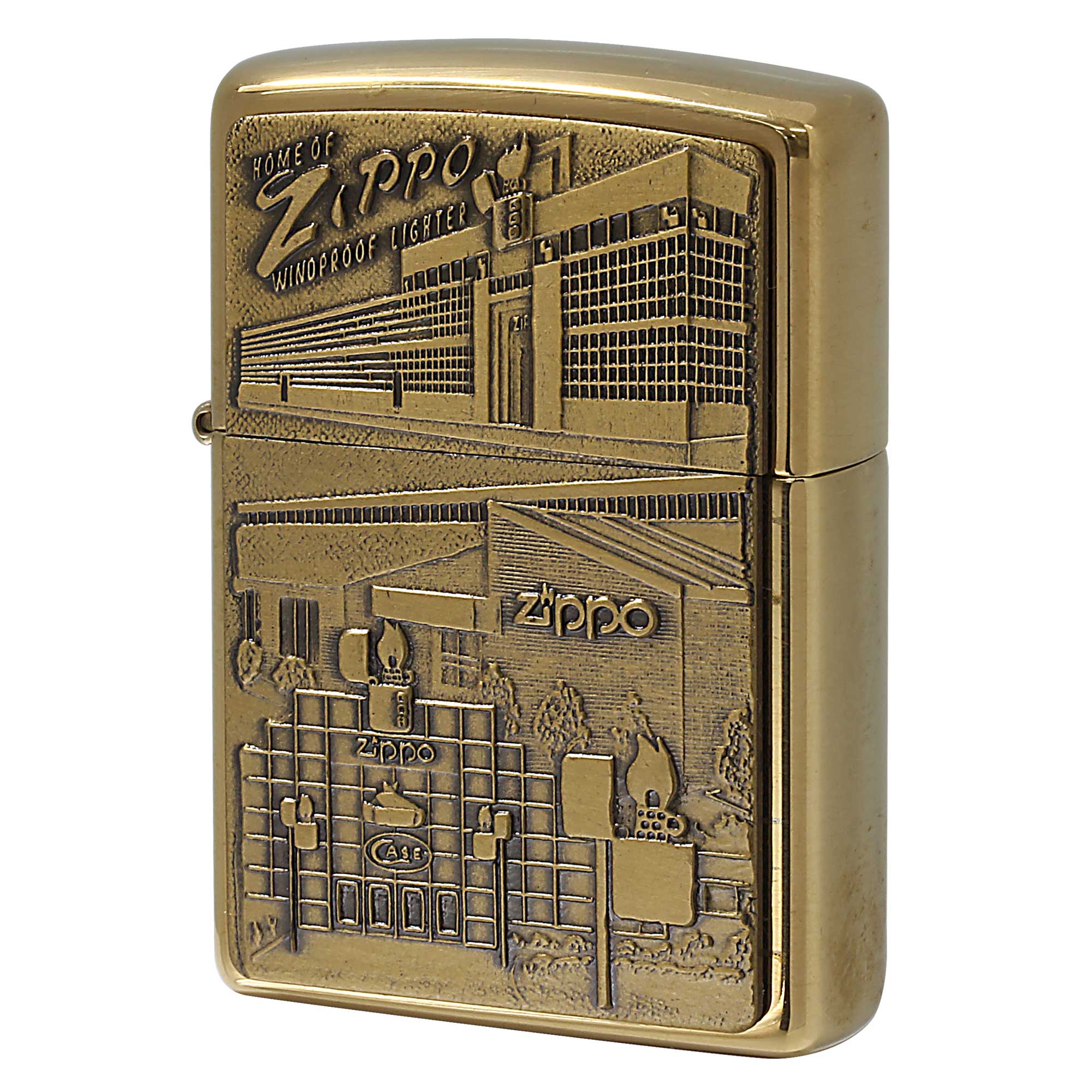 絶版/ヴィンテージ Zippo ジッポー 中古 1998年製造 ZIPPO社ブラスケースメタル  [S]ほぼ新品同様