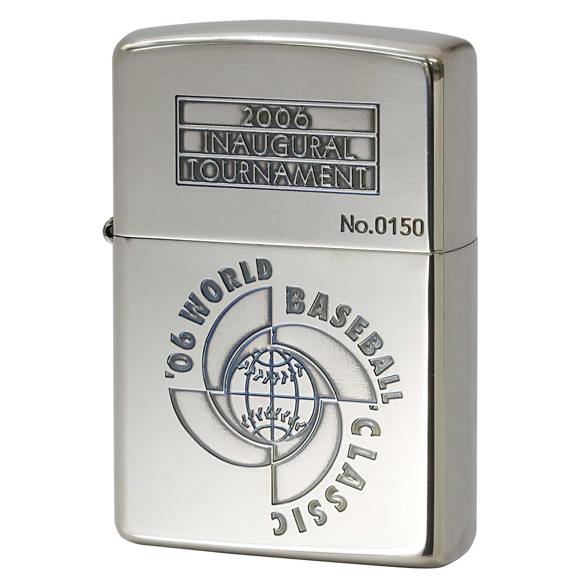 絶版/ヴィンテージ Zippo ジッポー 中古 2005年製造 ワールドベースボールクラッシック World Baseball Classic 2006 シリアル No.0150  [N]未使用・新品