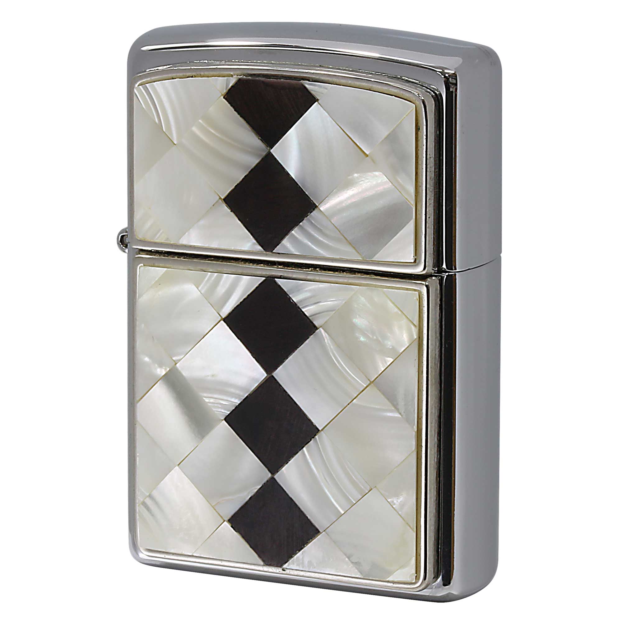絶版/ヴィンテージ Zippo ジッポー 中古 2004年製造 シェルチェック メタル貼り  [A]使用感少なく状態が良い