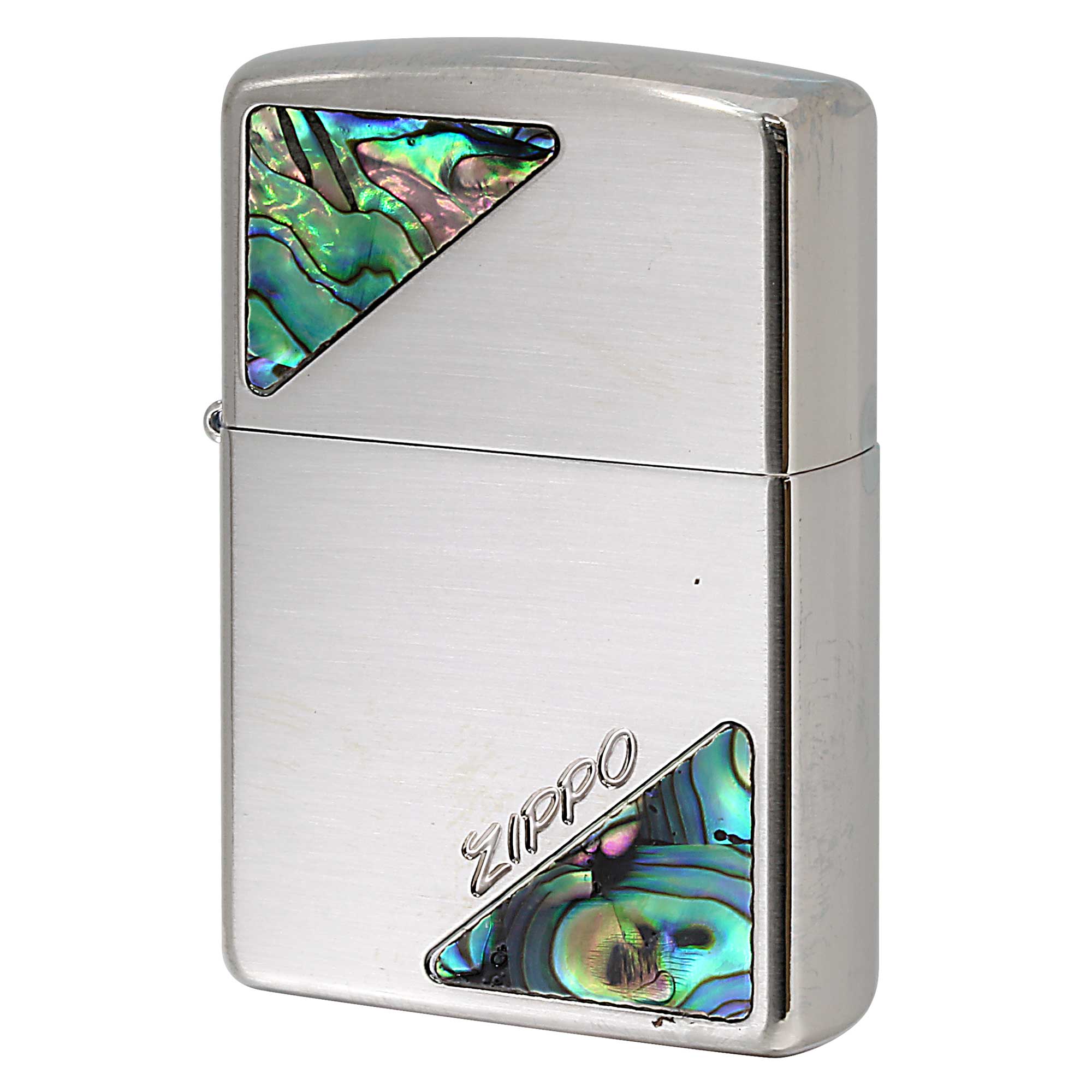 絶版/ヴィンテージ Zippo ジッポー 中古 2004年製造 銀メッキ シェル ZIPPOロゴ  [A]使用感少なく状態が良い
