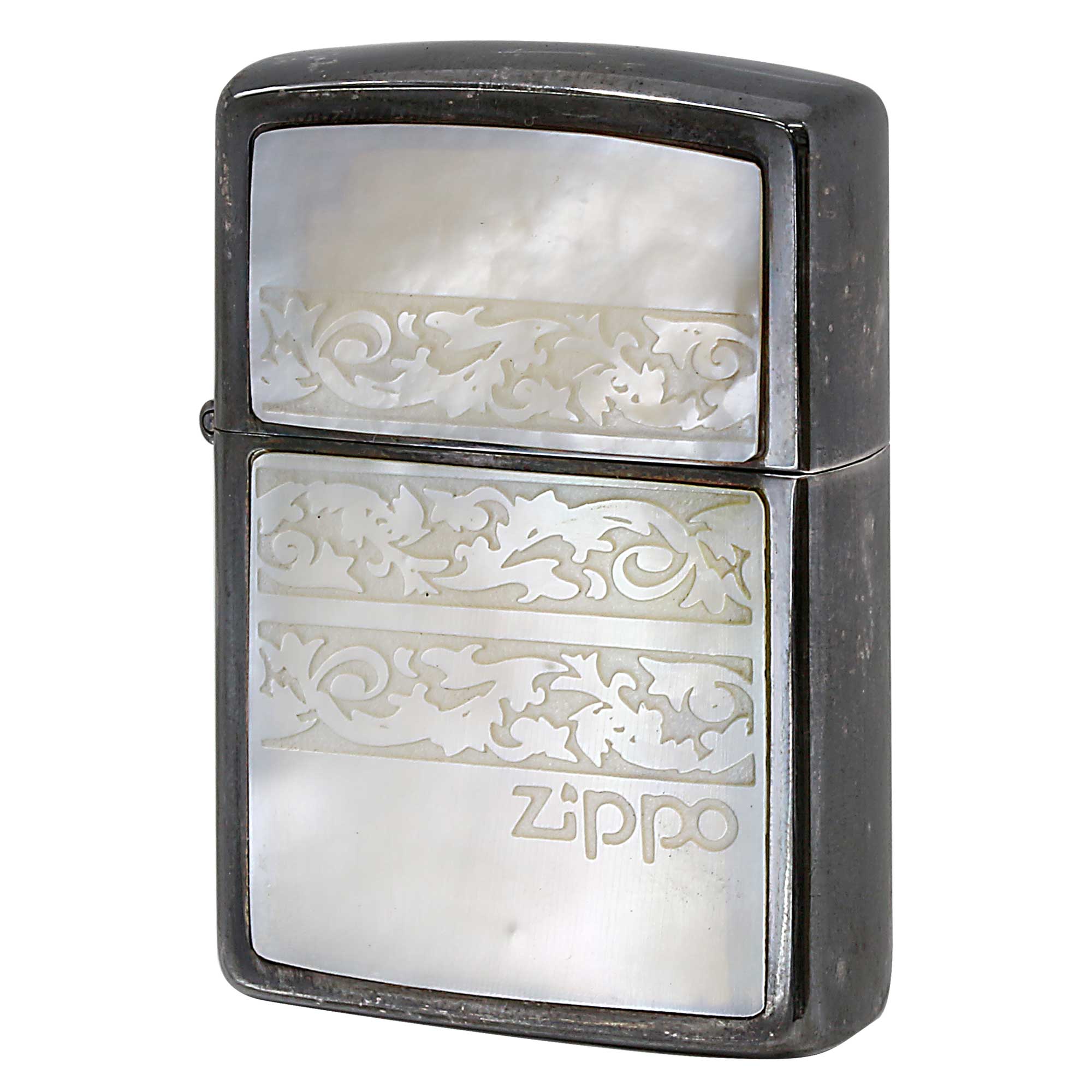 絶版/ヴィンテージ Zippo ジッポー 中古 1992年製造 シェルZIPPO アラベスク柄  [A]使用感少なく状態が良い