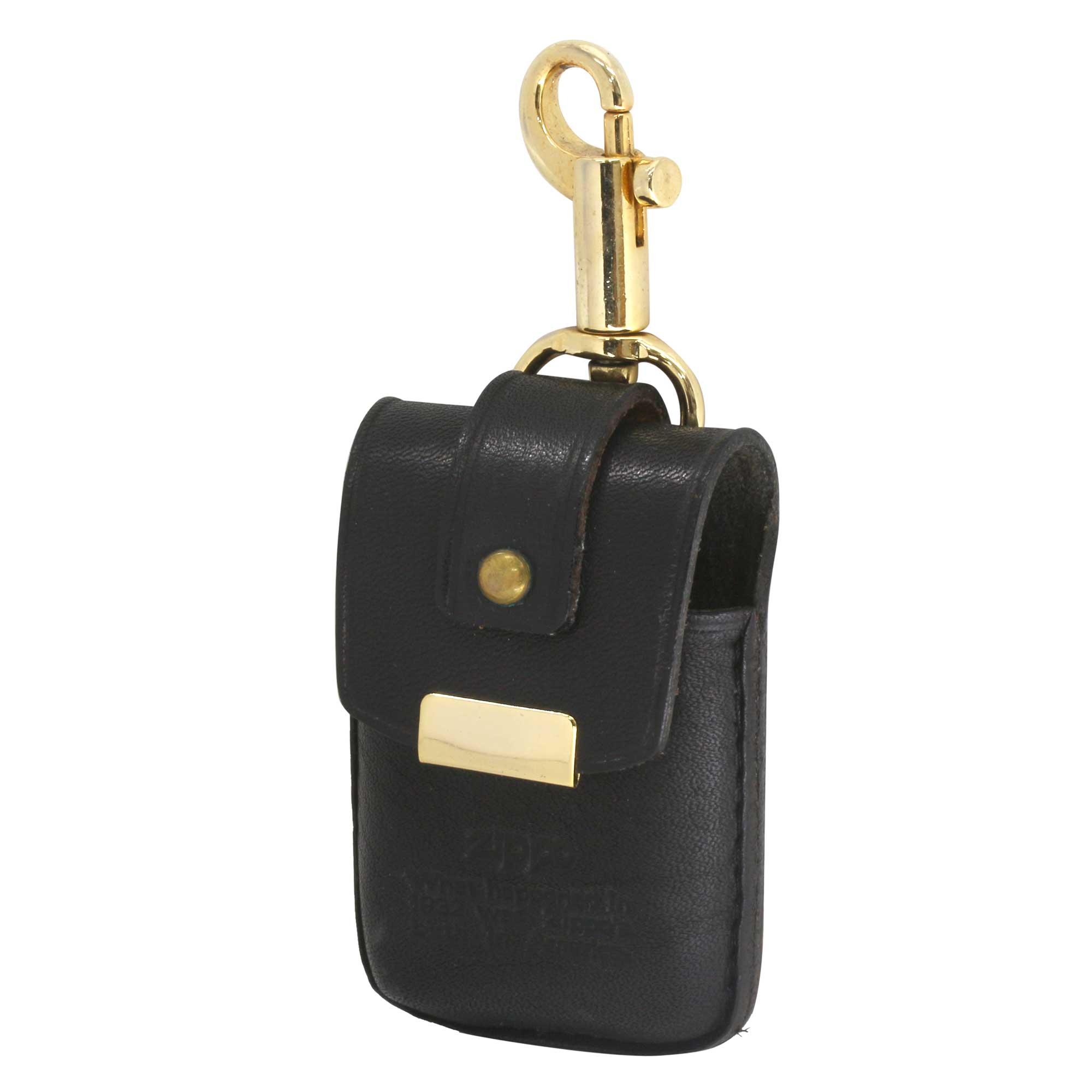 絶版/ヴィンテージ Zippo ジッポー 中古 製造年不明 ZIPPO革ケース 黒  [S]ほぼ新品同様