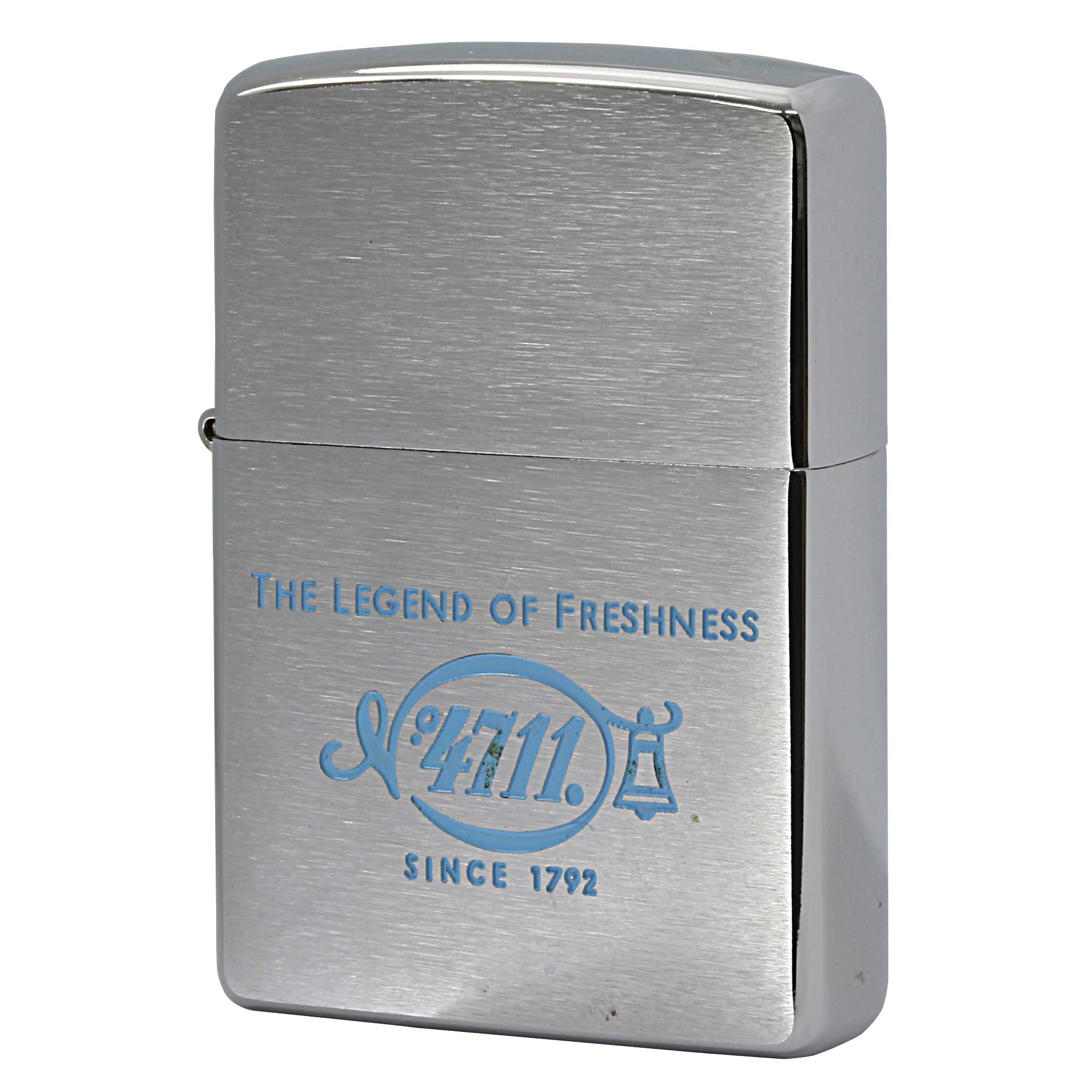 絶版/ヴィンテージ Zippo ジッポー 中古 2005年製造 フォーセブンイレブン THE LEGEND OF FRESHNESS No.4711.ロゴ  [S]ほぼ新品同様