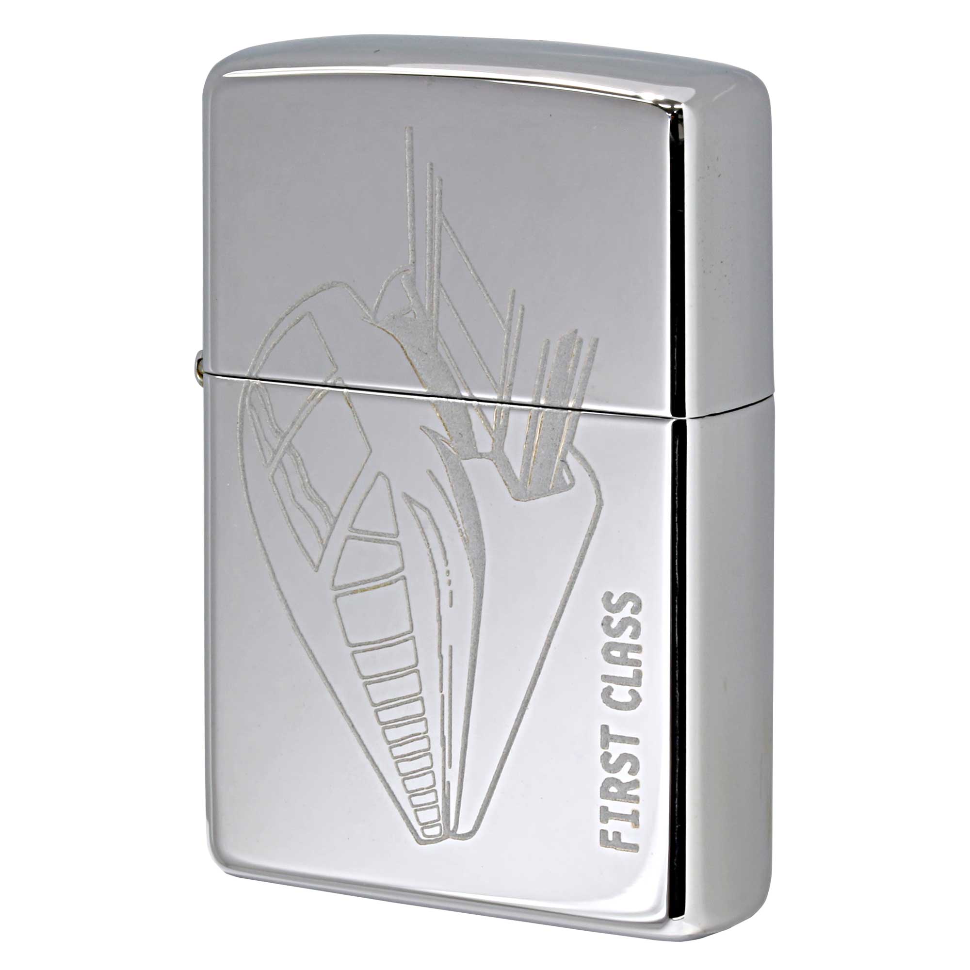 絶版/ヴィンテージ Zippo ジッポー 中古 2000年製造 ZIPPO Paul Smith 試作品 列車 First Class No.250 ハイポリシュクローム  [A]使用感少なく状態が良い