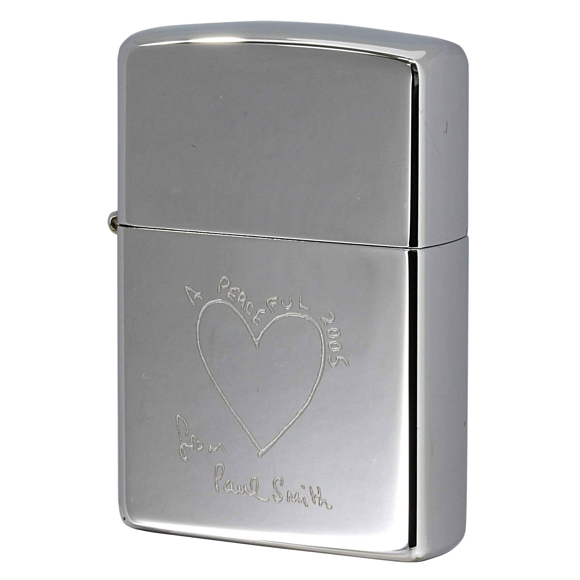 絶版/ヴィンテージ Zippo ジッポー 中古 2004年製造 ZIPPO Paul Smith Peaceful 2005  [S]ほぼ新品同様