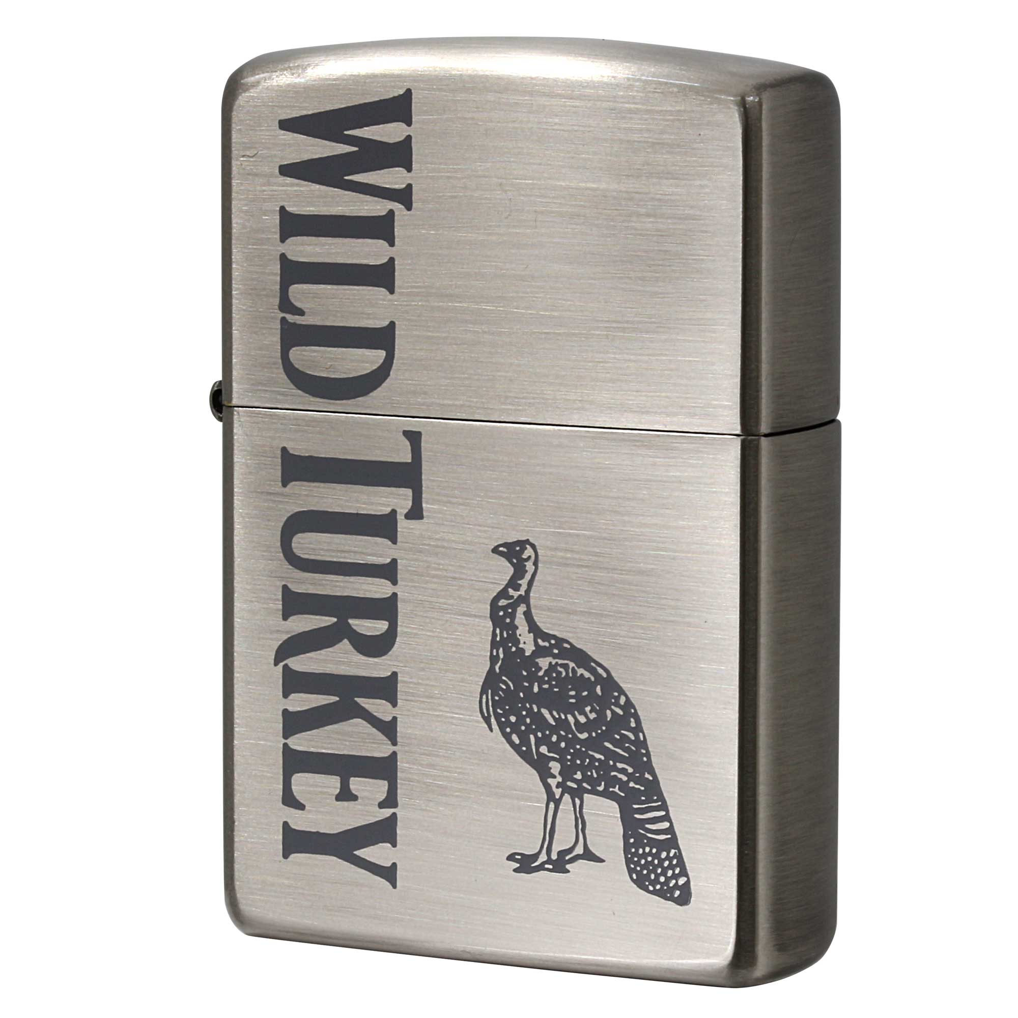 絶版/ヴィンテージ Zippo ジッポー 中古 2001年製造 WILD TURKEY 縦ロゴ  [N]未使用・新品