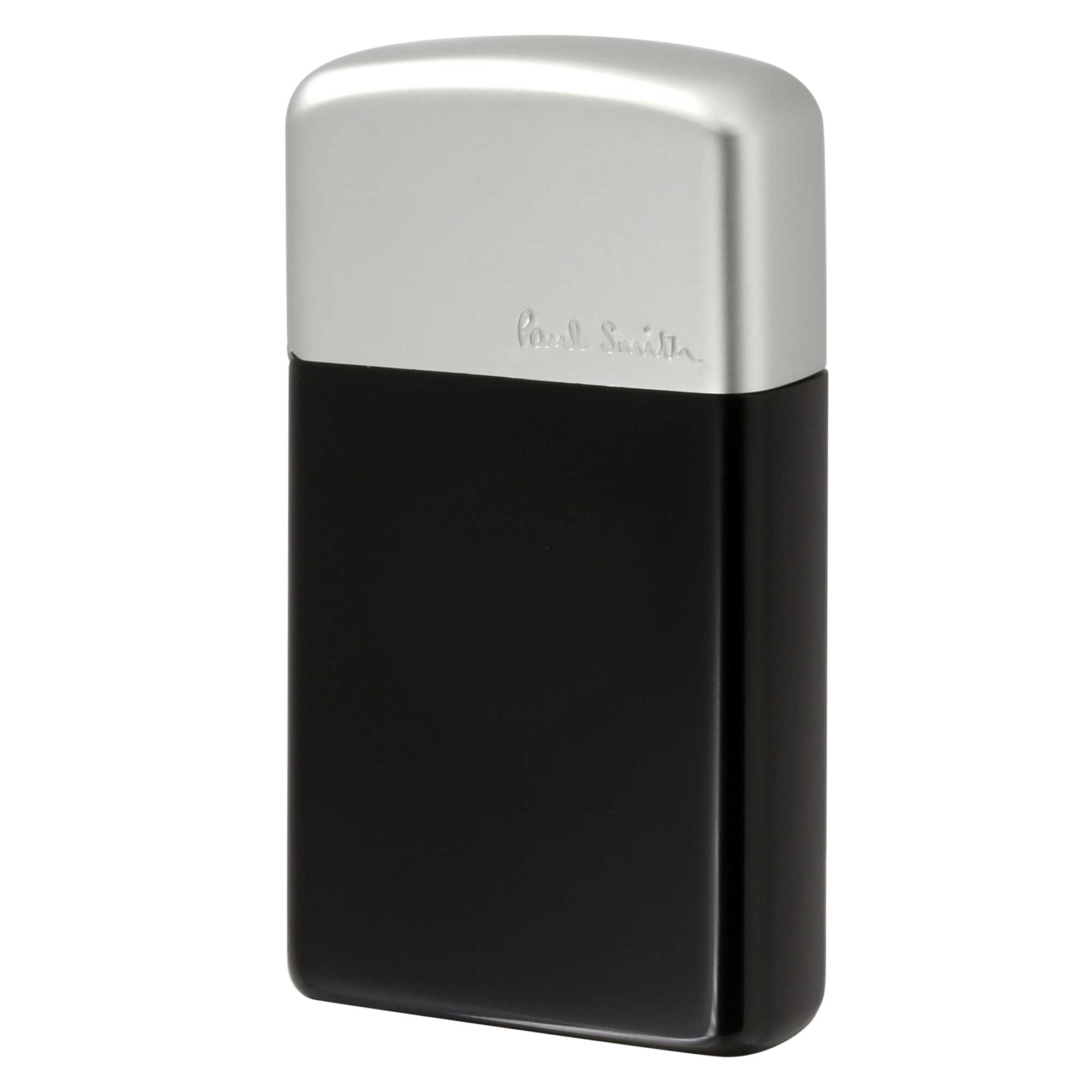 絶版/ヴィンテージ Zippo ジッポー 中古 2000年製造 ZIPPO Paul Smith スリム アルミケース SLIM Aluminum case ブラック  [S]ほぼ新品同様
