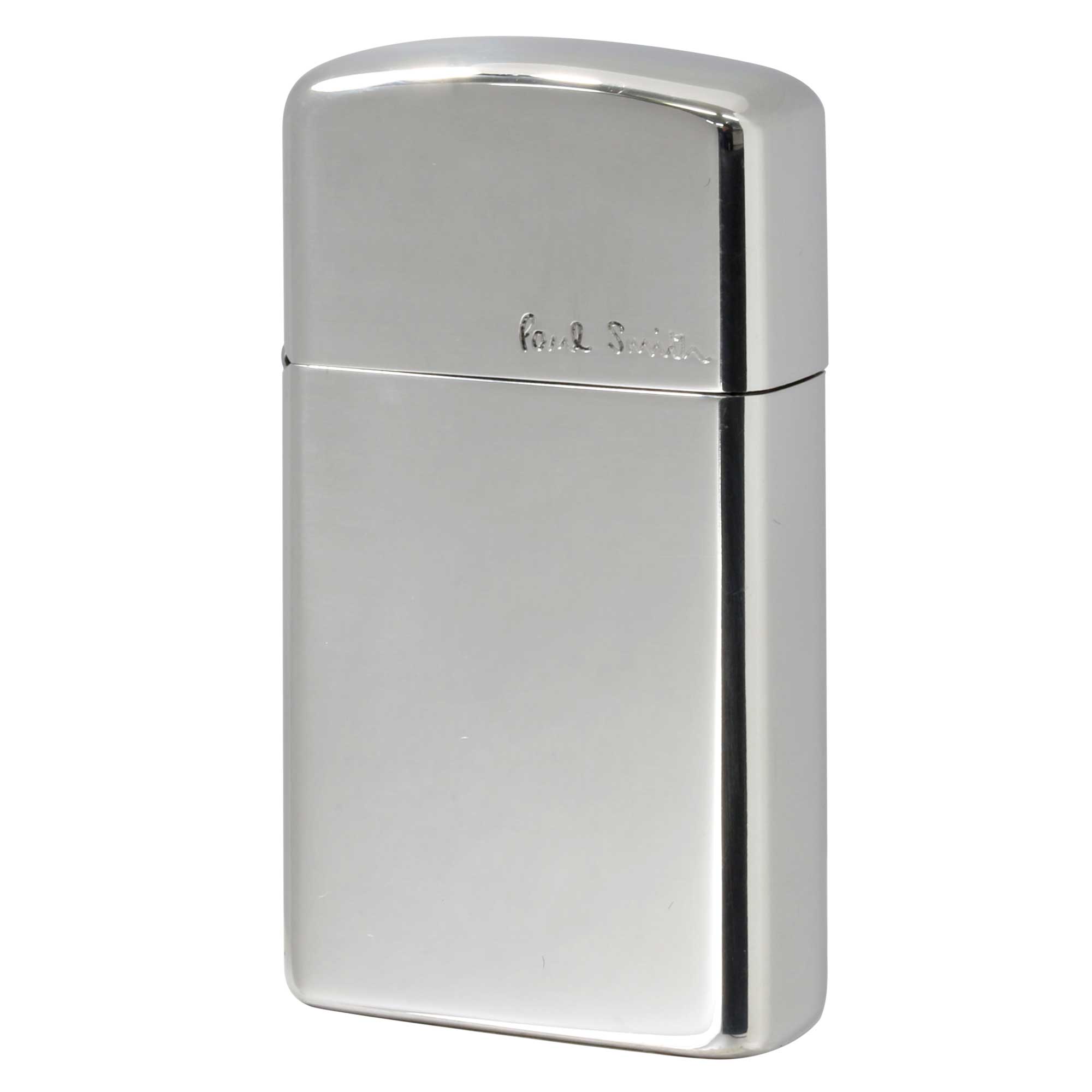 絶版/ヴィンテージ Zippo ジッポー 中古 2000年製造 ZIPPO Paul Smith スリム アルミケース SLIM Aluminum case シルバー鏡面  [S]ほぼ新品同様