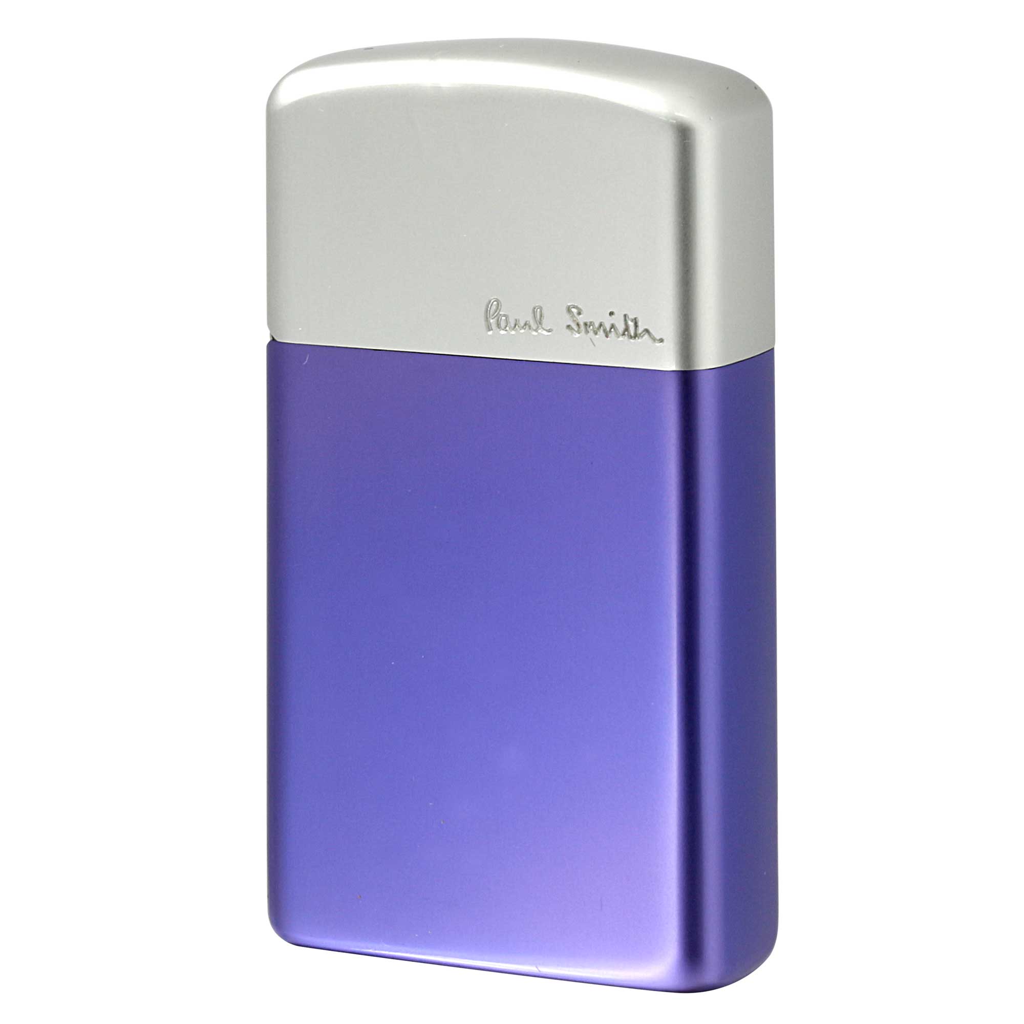 絶版/ヴィンテージ Zippo ジッポー 中古 2000年製造 ZIPPO Paul Smith スリム アルミケース SLIM Aluminum case ラベンダー  [S]ほぼ新品同様