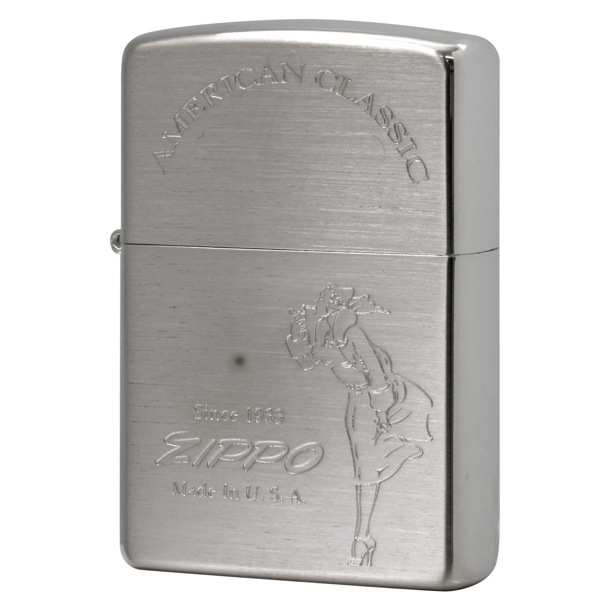 絶版/ヴィンテージ Zippo ジッポー 中古 2011年製造 ウインディ WINDY GIRL アメリカンクラッシック  [B]使用感ありやや傷汚れあり