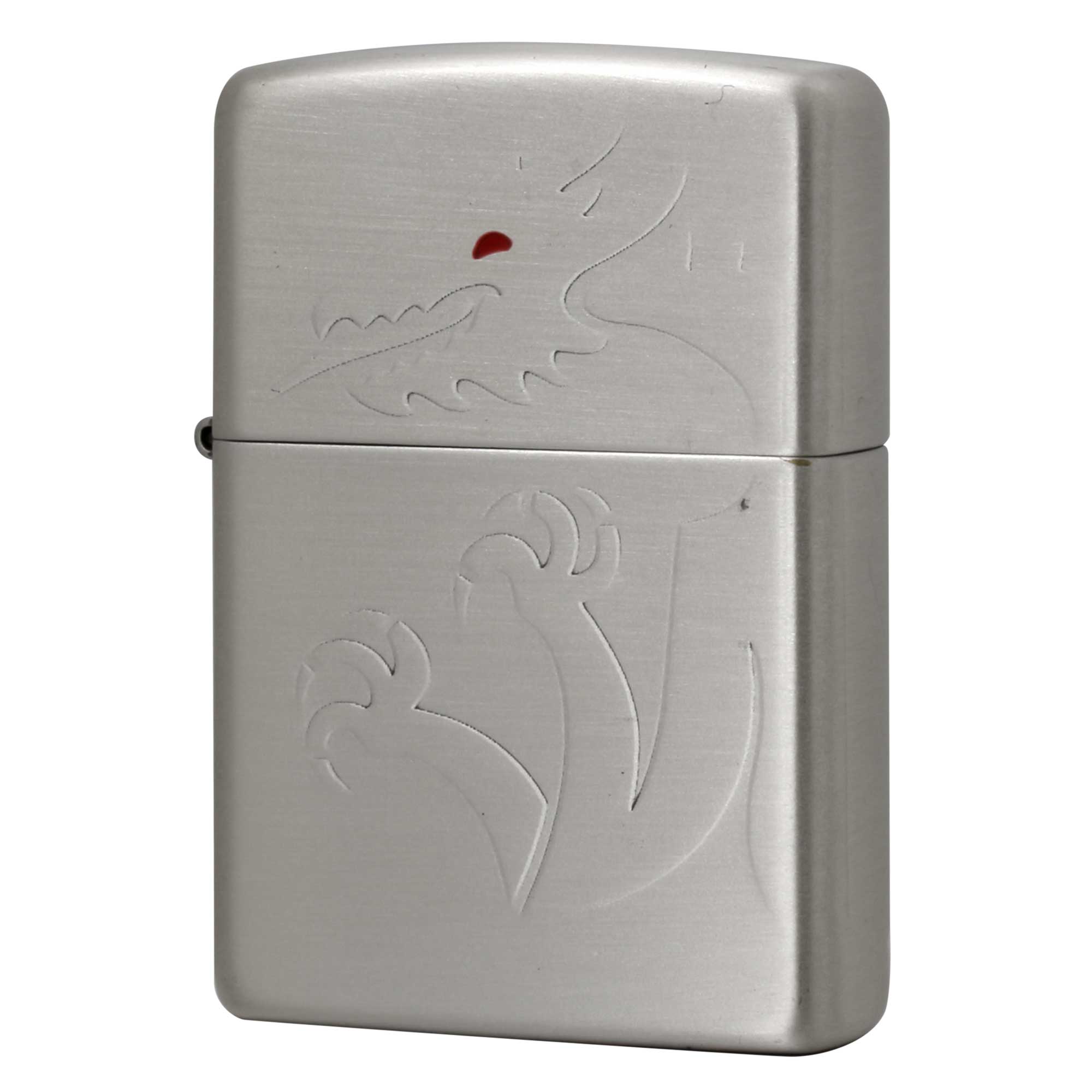 絶版/ヴィンテージ Zippo ジッポー 中古 2007年製造 赤眼 ドラゴン  [S]ほぼ新品同様