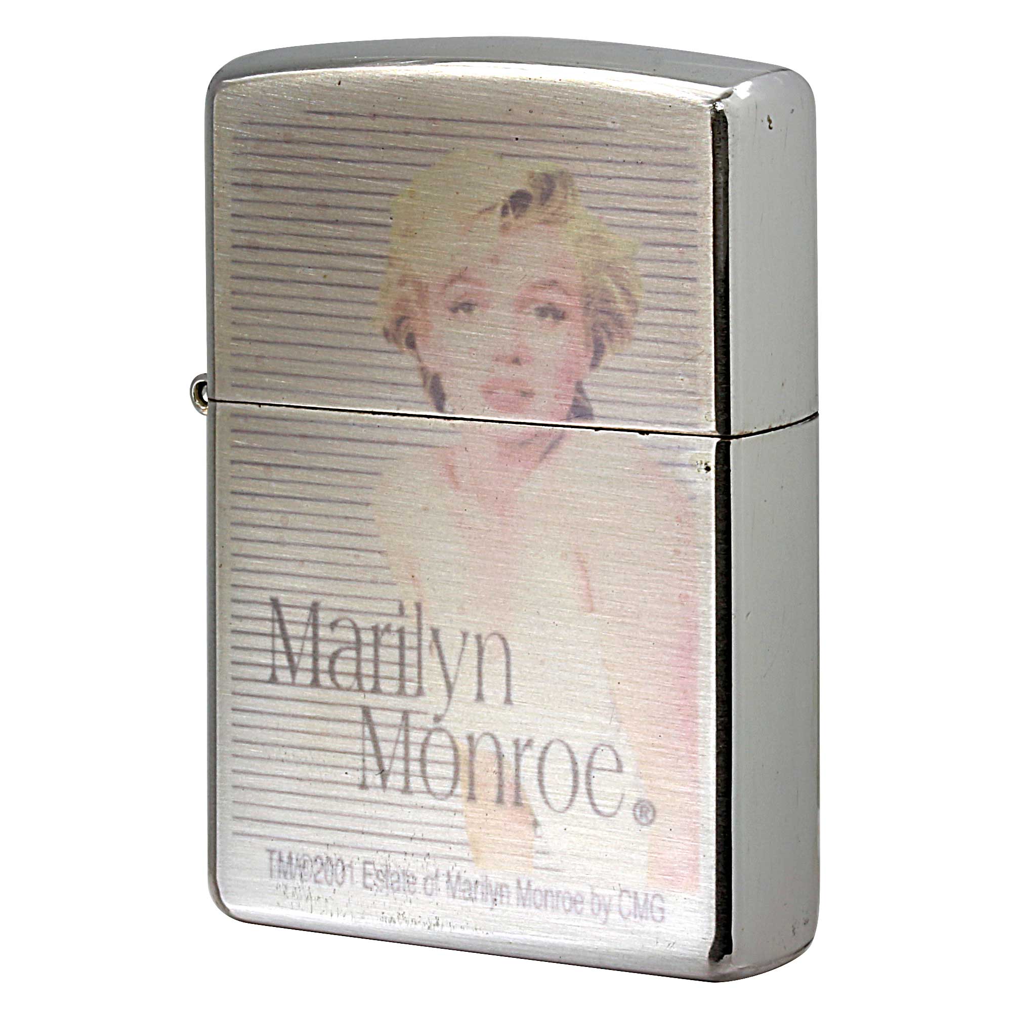 絶版/ヴィンテージ Zippo ジッポー 中古 2001年製造 マリリン・モンロー カラー  [B]使用感ありやや傷汚れあり