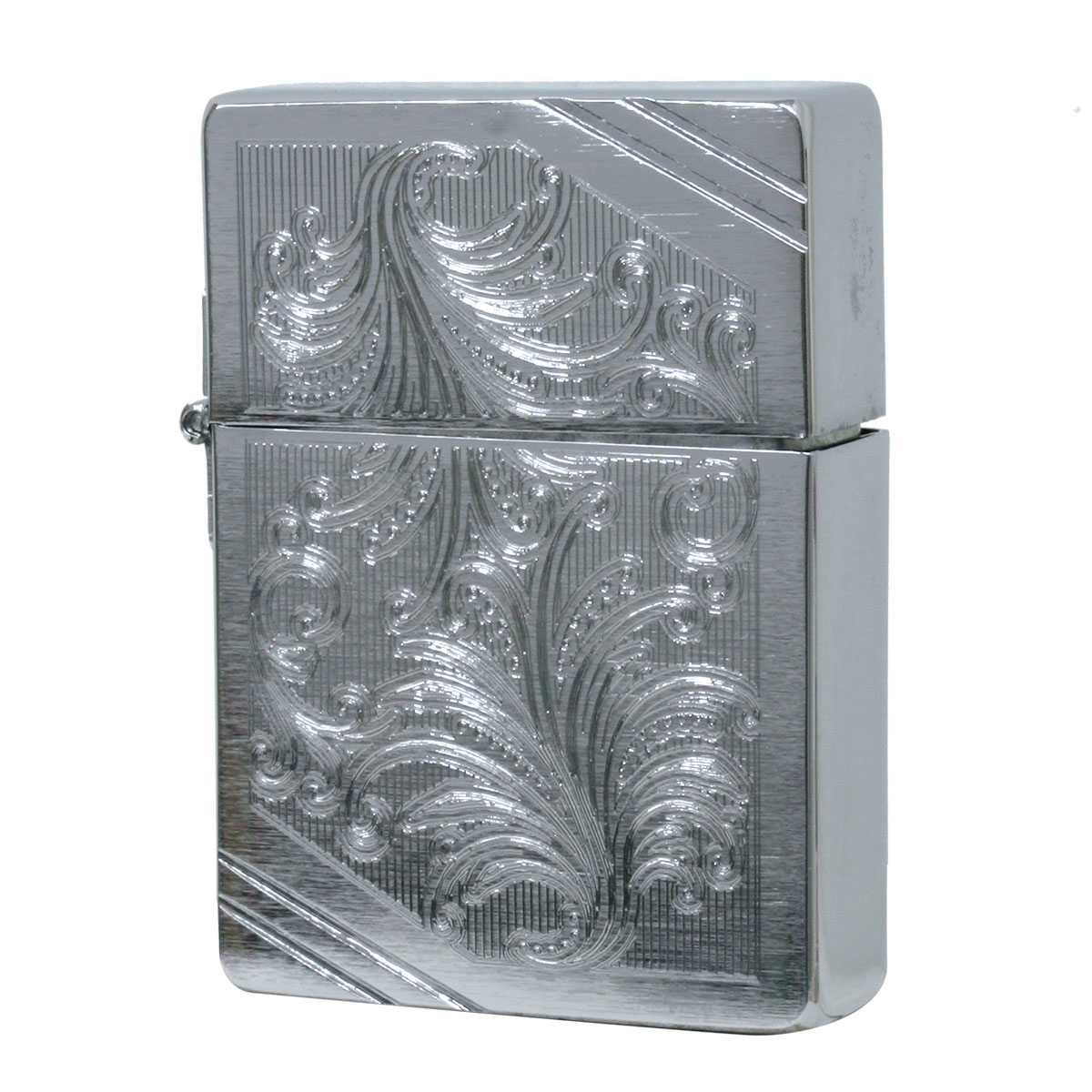 絶版/ヴィンテージ Zippo ジッポー 中古 2012年製造 1935レプリカ ベネチアン彫刻  [D]傷汚れがあり使用に難あり