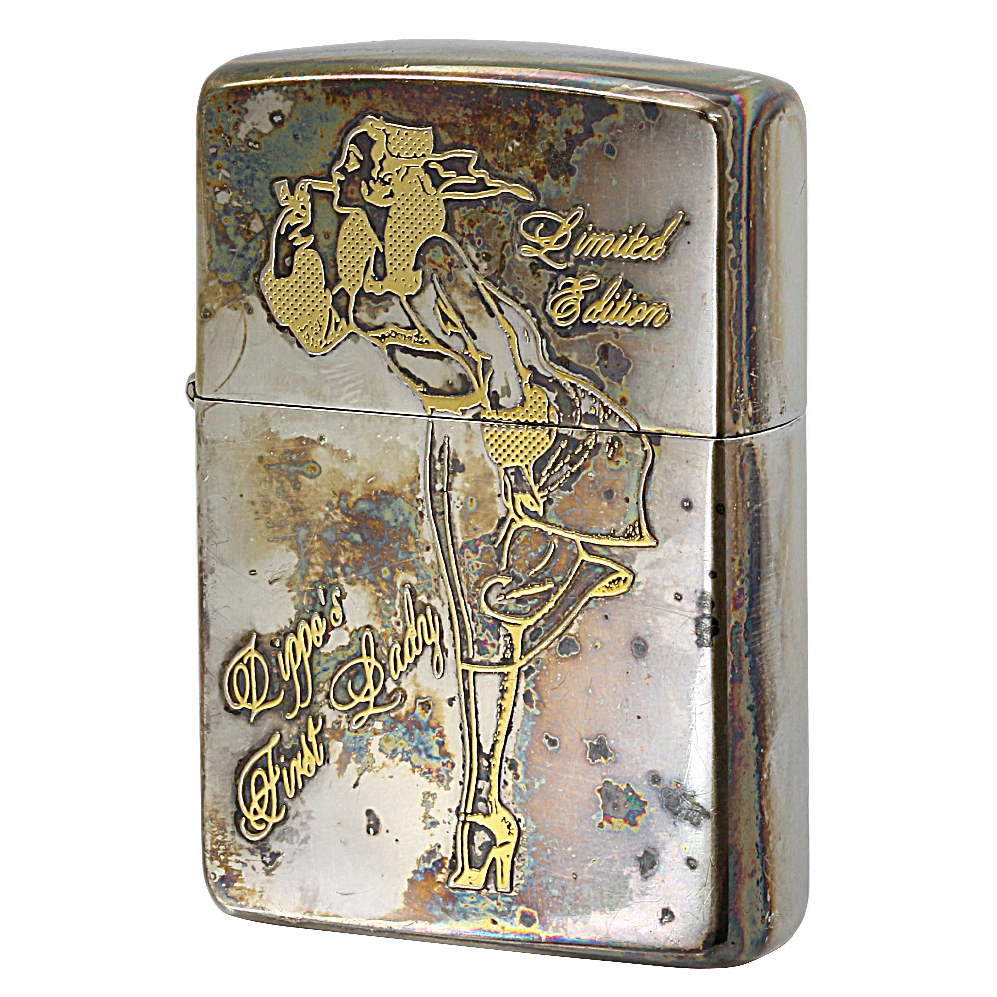 絶版/ヴィンテージ Zippo ジッポー 中古 1994年製造 ウインディ WINDY GIRL シリアル No.0697  [C]使用感あり傷汚れあり