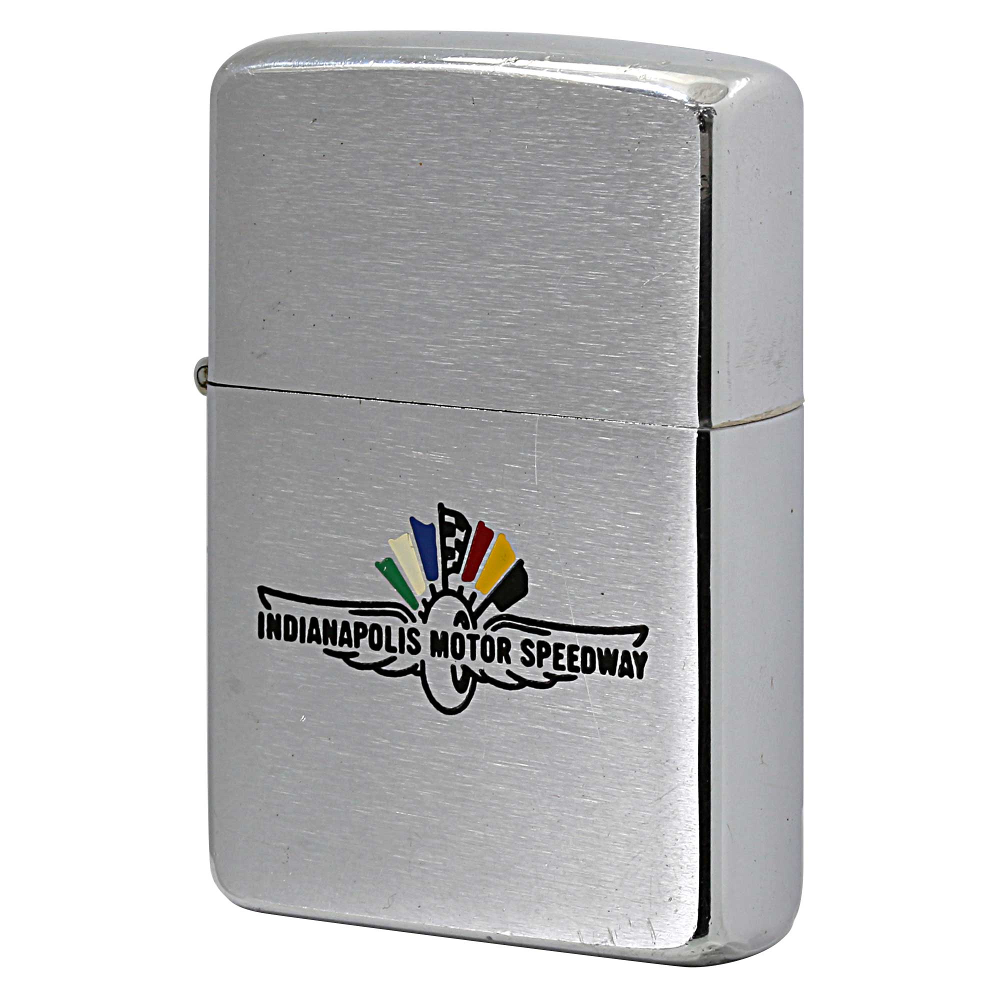 絶版/ヴィンテージ Zippo ジッポー 中古 1980年製造 INDIANAPOLIS MOTOR SPEEDWAY  [B]使用感ありやや傷汚れあり