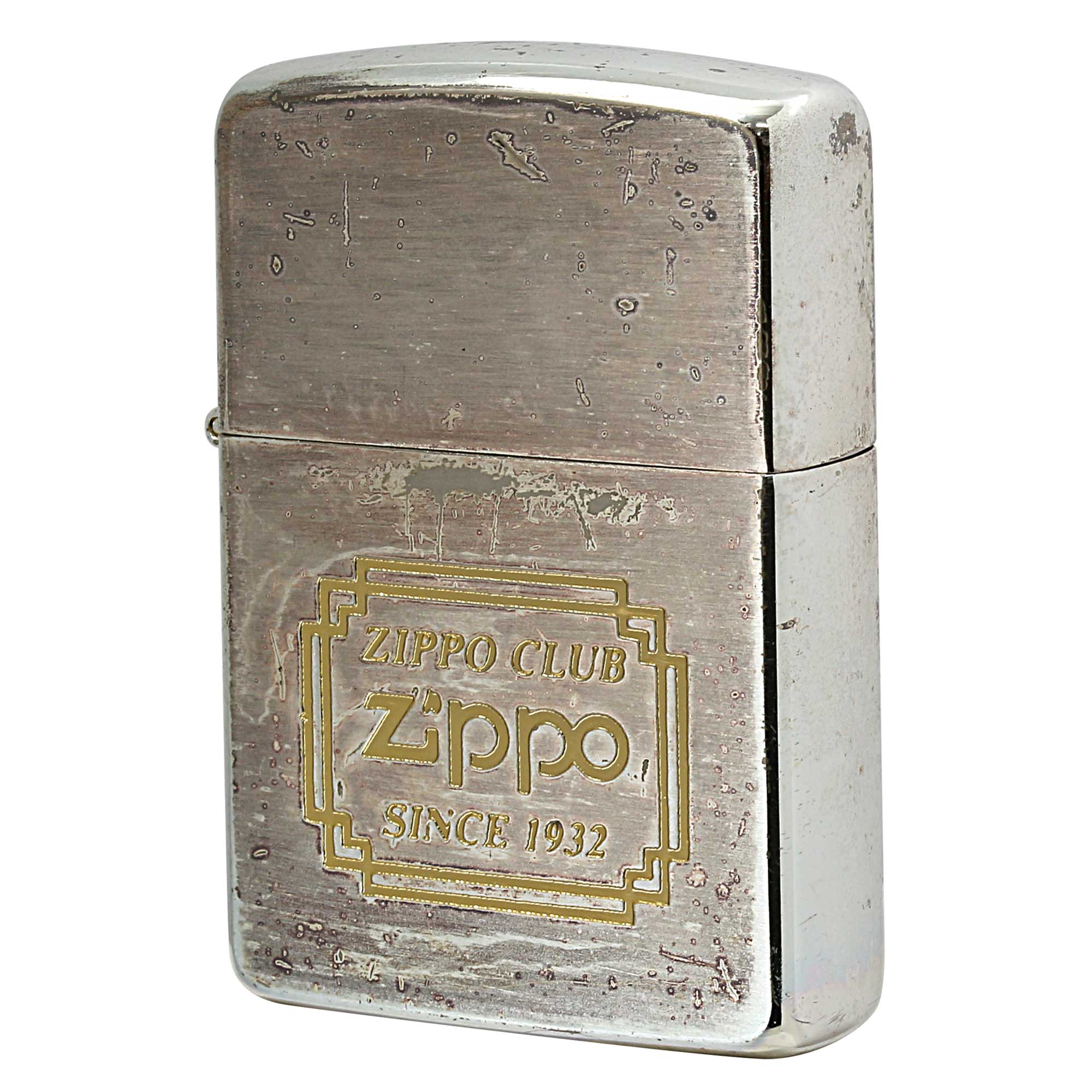 絶版/ヴィンテージ Zippo ジッポー 中古 1989年製造 ZIPPO CLUB ロゴ  [C]使用感あり傷汚れあり