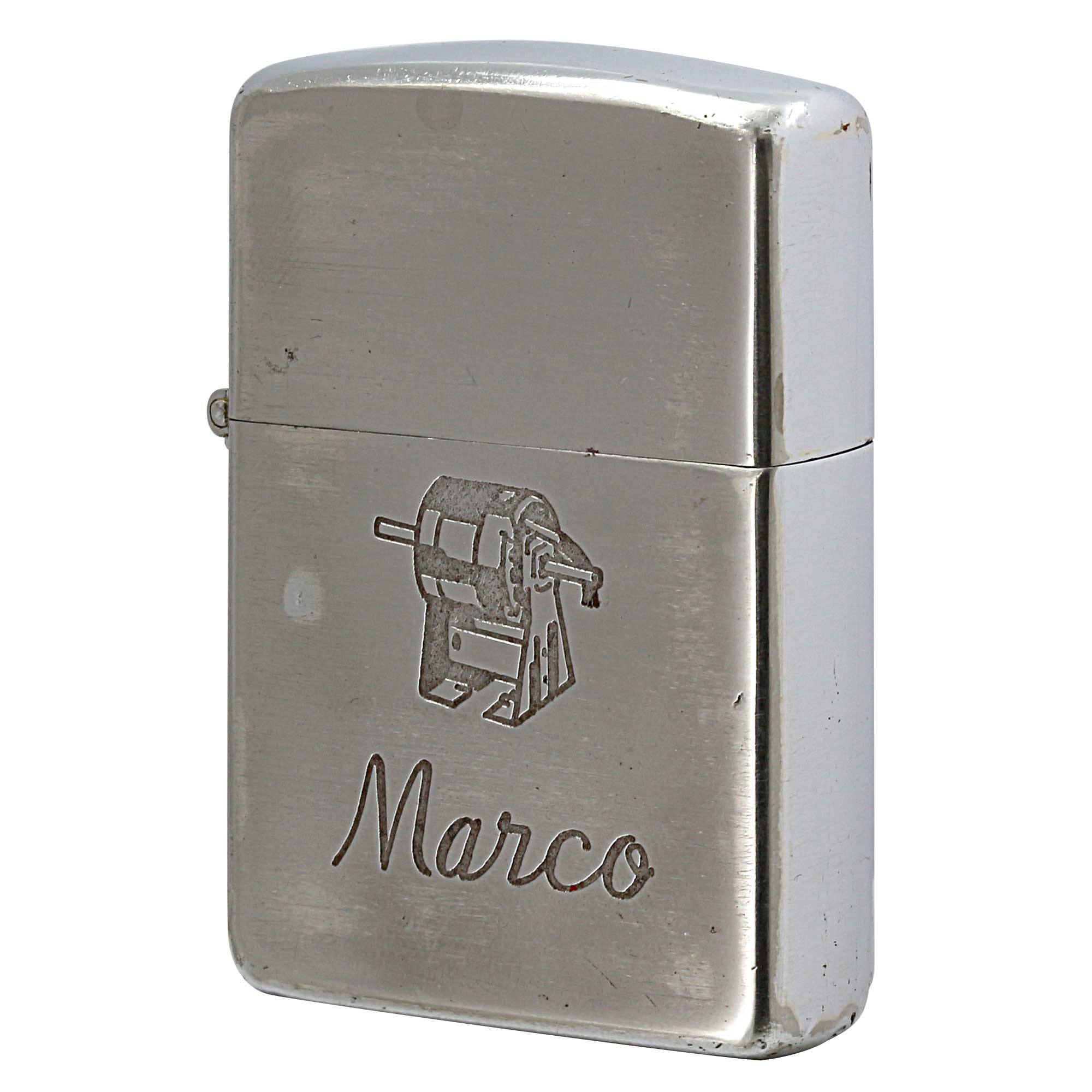 絶版/ヴィンテージ Zippo ジッポー 中古 1953年製造 Marco ロゴ  [C]使用感あり傷汚れあり