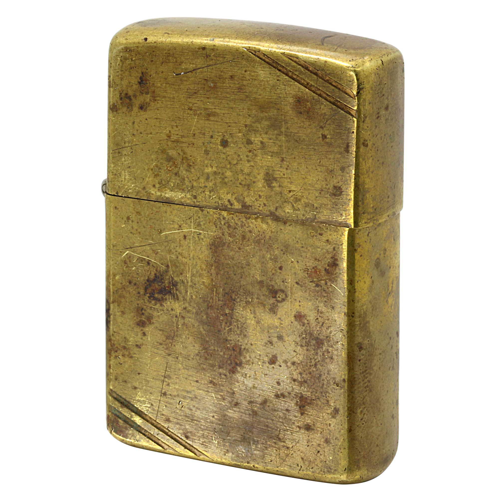 絶版/ヴィンテージ Zippo ジッポー 中古 1982年製造 COMMEMORATIVE 1932-1982 ダイアゴナルライン  [C]使用感あり傷汚れあり