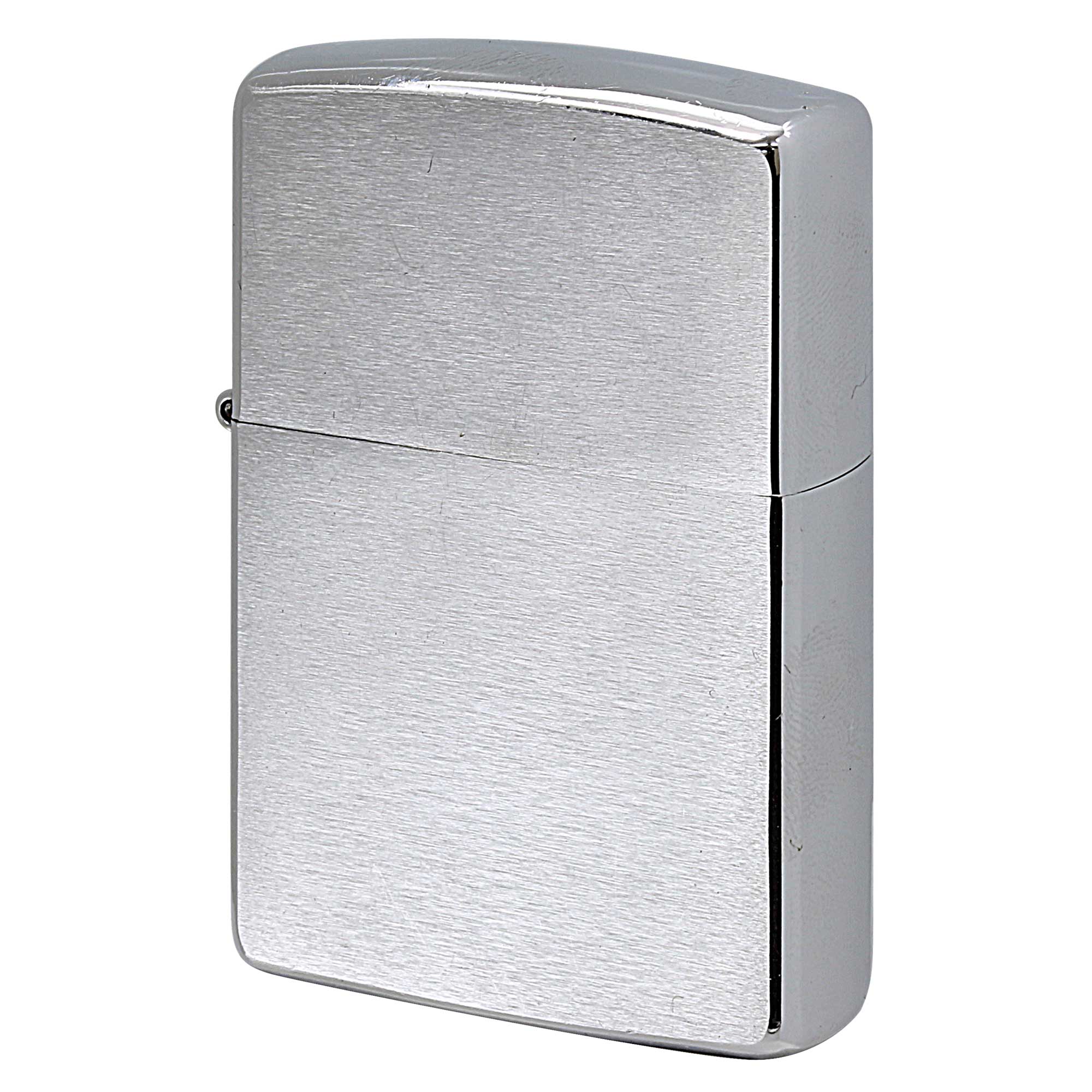 絶版/ヴィンテージ Zippo ジッポー 中古 1991年製造 ブラッシュドクローム Brushed Chrome  [C]使用感あり傷汚れあり