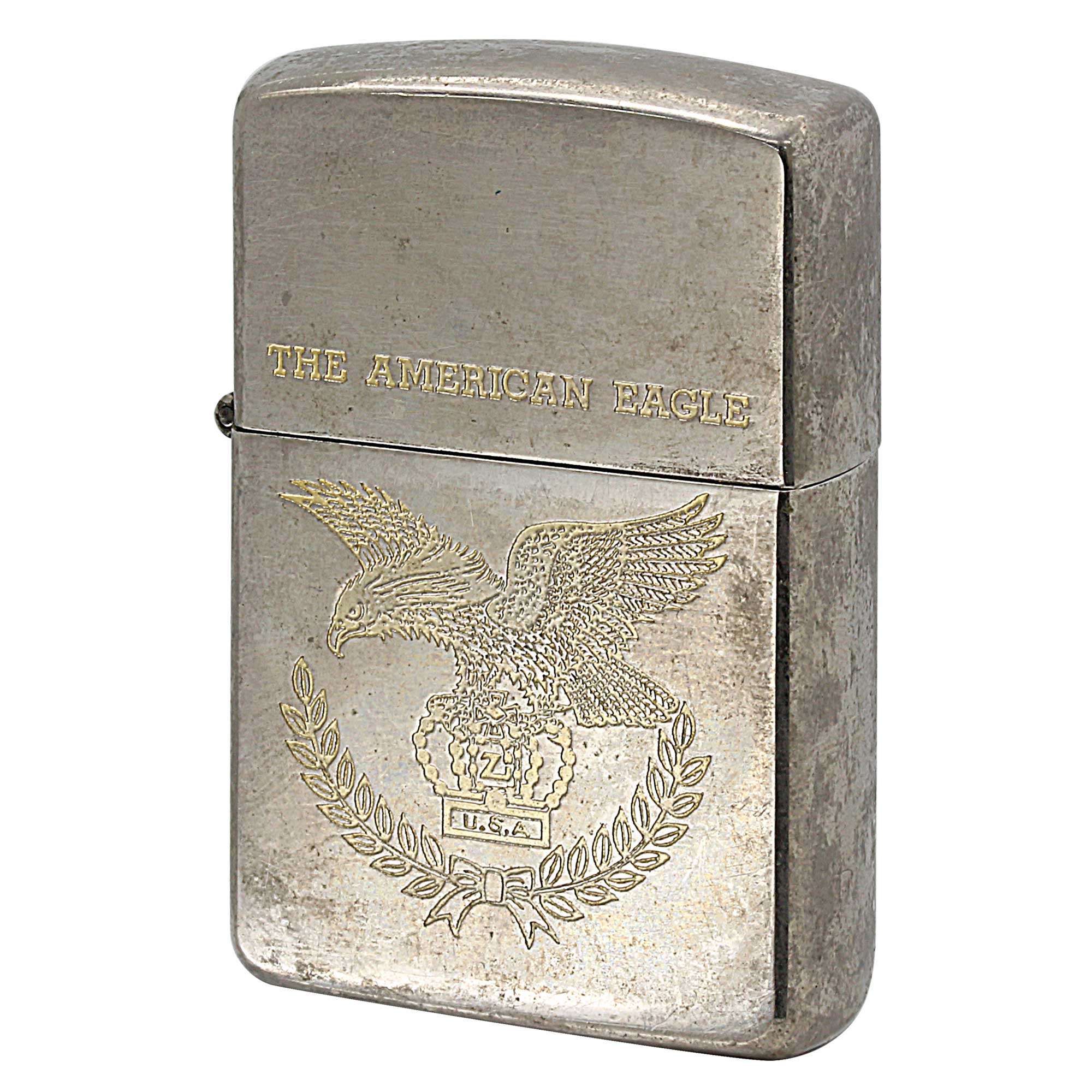 絶版/ヴィンテージ Zippo ジッポー 中古 1988年製造 The American Eagle  [C]使用感あり傷汚れあり