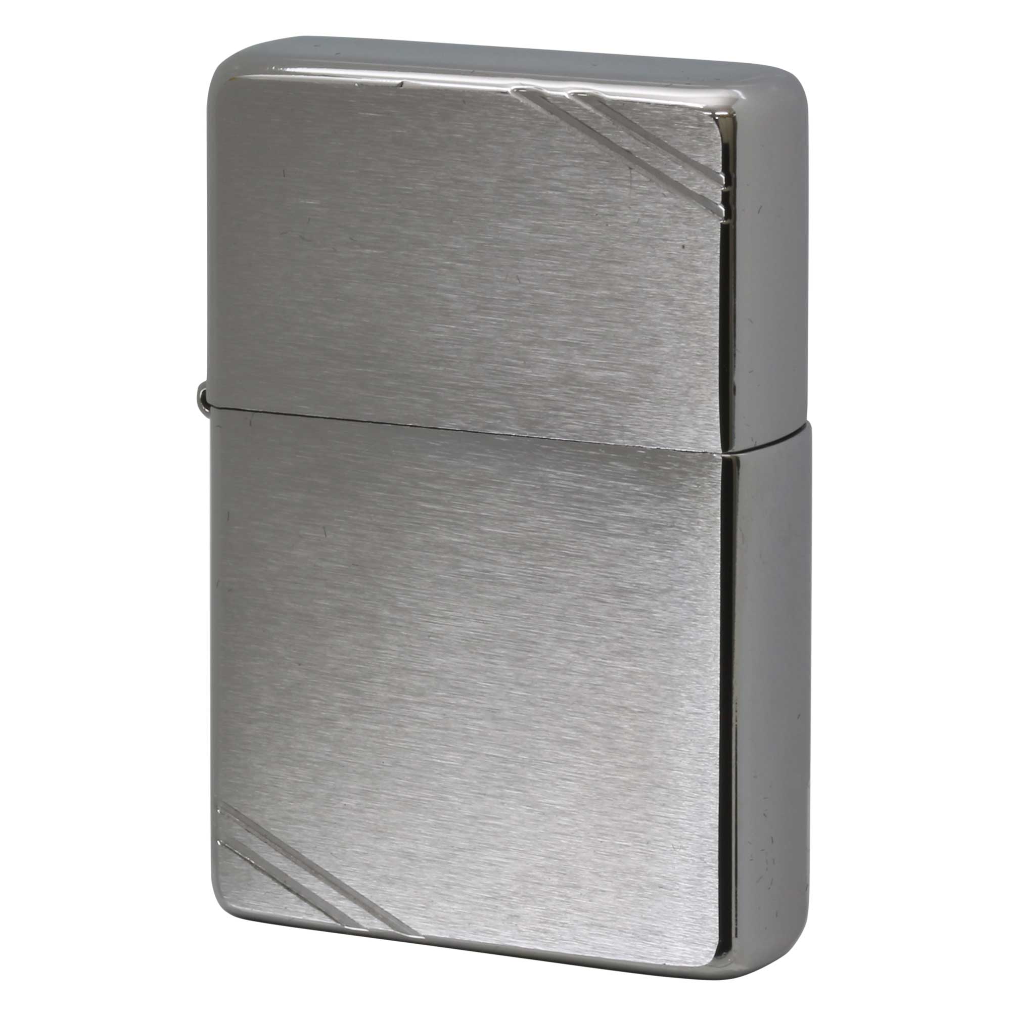 絶版/ヴィンテージ Zippo ジッポー 中古 2010年製造 1937レプリカ フラットトプ ヴィンテージ ダイアゴナルライン  [B]使用感ありやや傷汚れあり