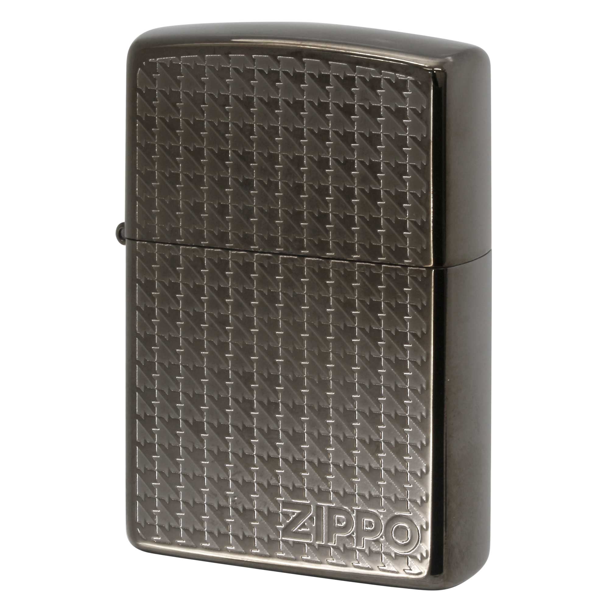 絶版/ヴィンテージ Zippo ジッポー 中古 2022年製造 Houndstooth Titanium Coationg TC-BlackGray 千鳥格子  [A]使用感少なく状態が良い