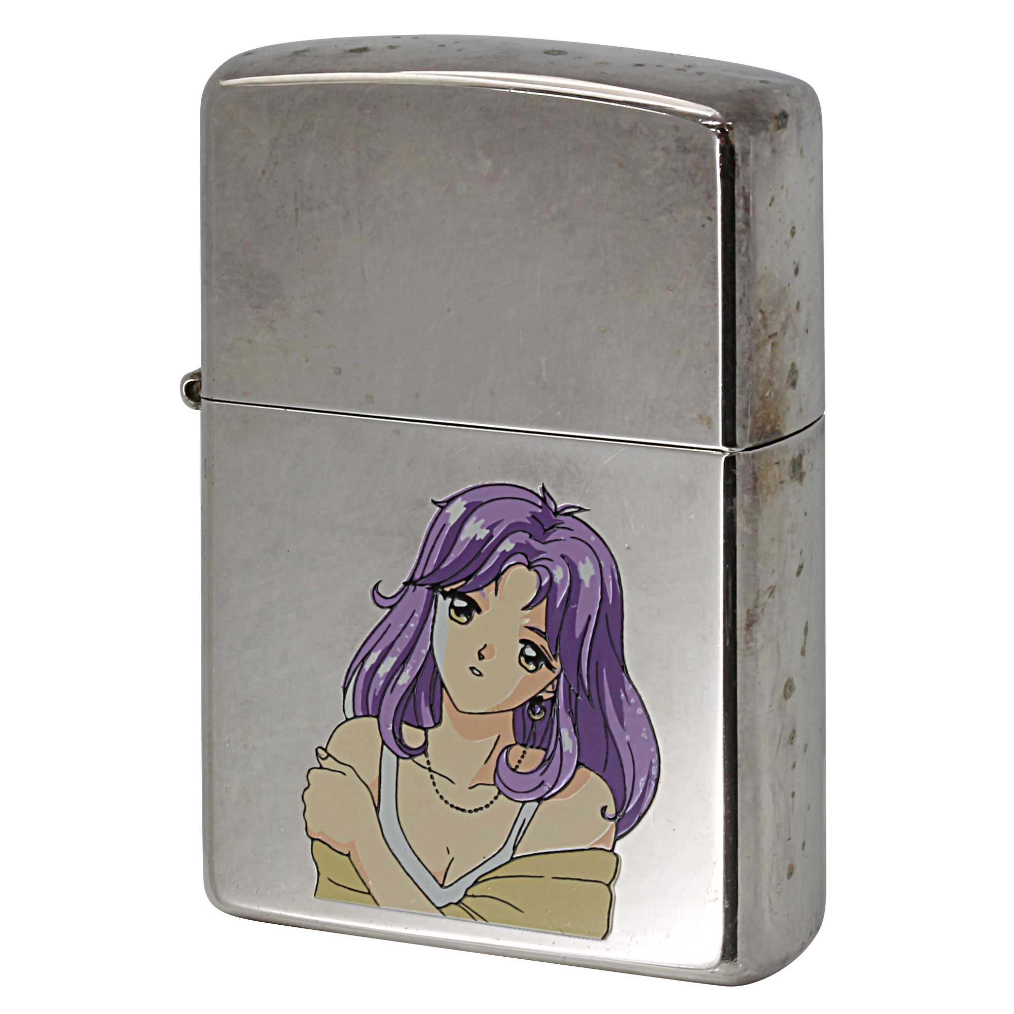 絶版/ヴィンテージ Zippo ジッポー 中古 1996年製造 ときめきメモリアル mira kagami コナミ ゲーム  [C]使用感あり傷汚れあり