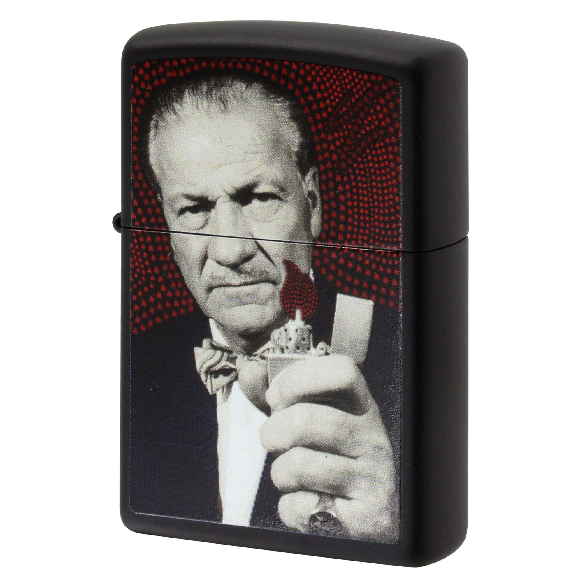 絶版/ヴィンテージ Zippo ジッポー 中古 2015年製造 ZIPPO社 初代社長 Mr.BLAISDELL 肖像 マットブラック  [N]未使用・新品
