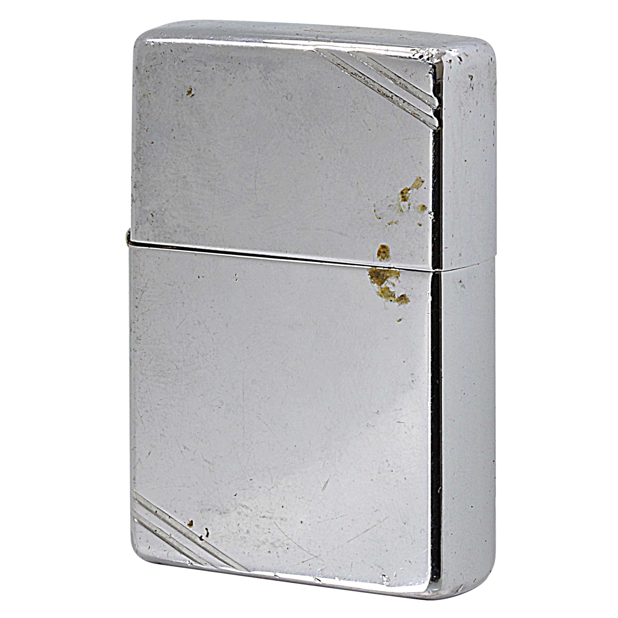 絶版/ヴィンテージ Zippo ジッポー 中古 2006年製造 1937レプリカ 鏡面 ダイアゴナルライン (裏面に刻印あり)  [C]使用感あり傷汚れあり