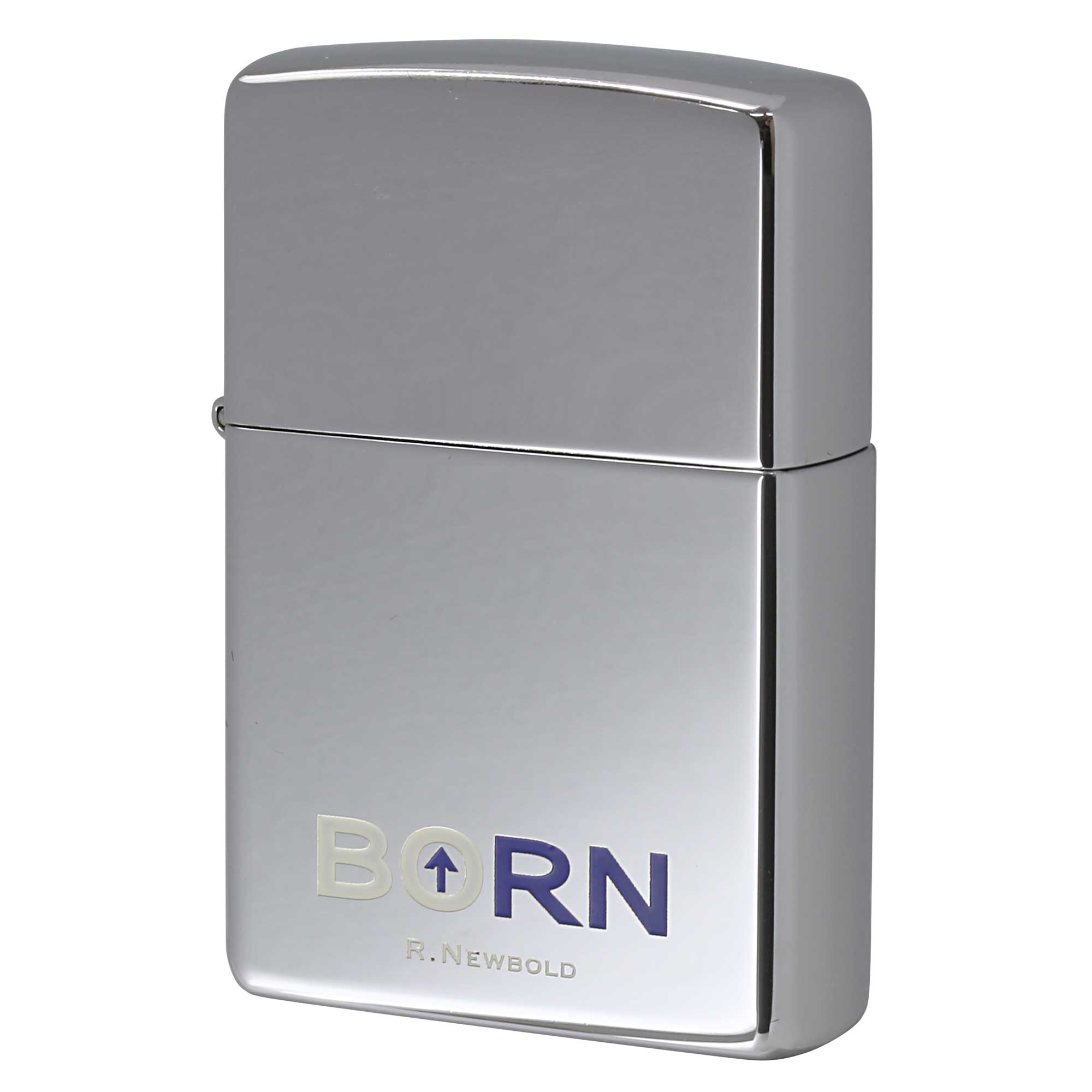 絶版/ヴィンテージ Zippo ジッポー 中古 2002年製造 ZIPPO R.Newbold アールニューボールド #250 BORN  [A]使用感少なく状態が良い