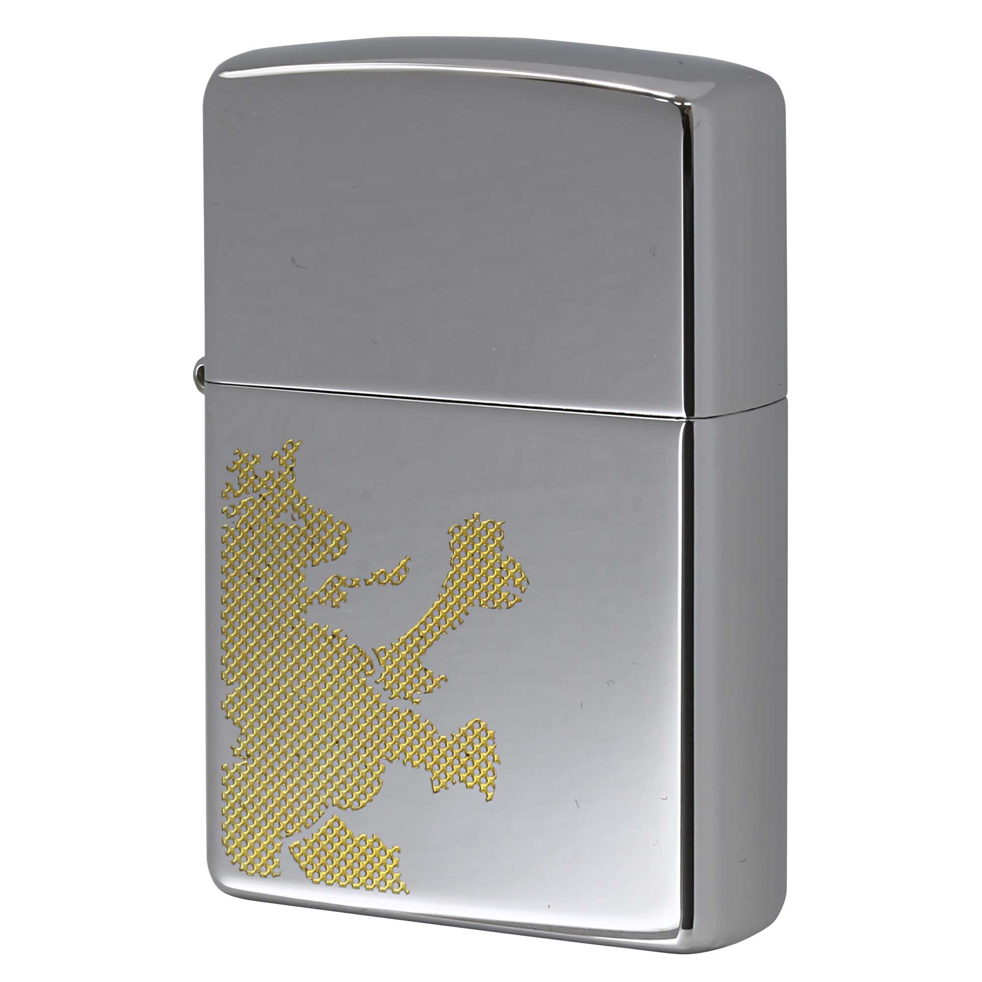 絶版/ヴィンテージ Zippo ジッポー 中古 2005年製造 ZIPPO R.Newbold 試作品 アールニューボールド #250 ライオン ゴールド  [S]ほぼ新品同様