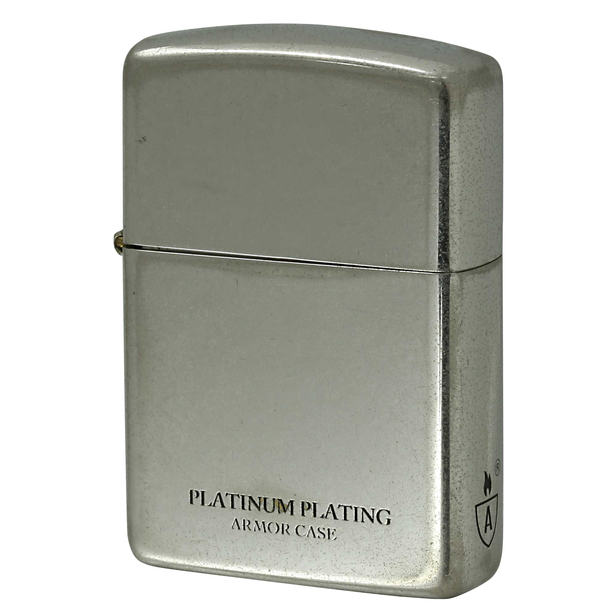 絶版/ヴィンテージ Zippo ジッポー 中古 2020年製造 アーマー プラチナコーティング ポリッシュ 鏡面 16-PLAT  [C]使用感あり傷汚れあり