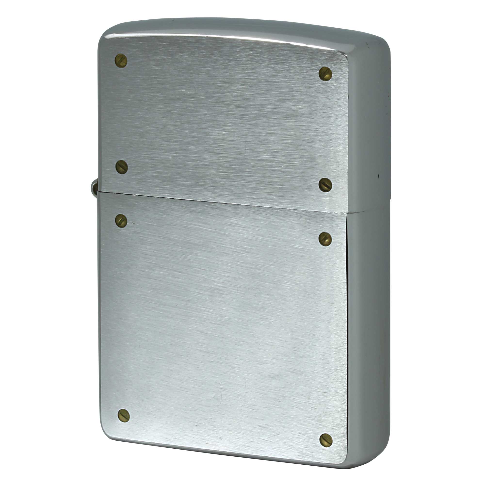 絶版/ヴィンテージ Zippo ジッポー 中古 2000年製造 スクリュー クロームサテーナ  [B]使用感ありやや傷汚れあり