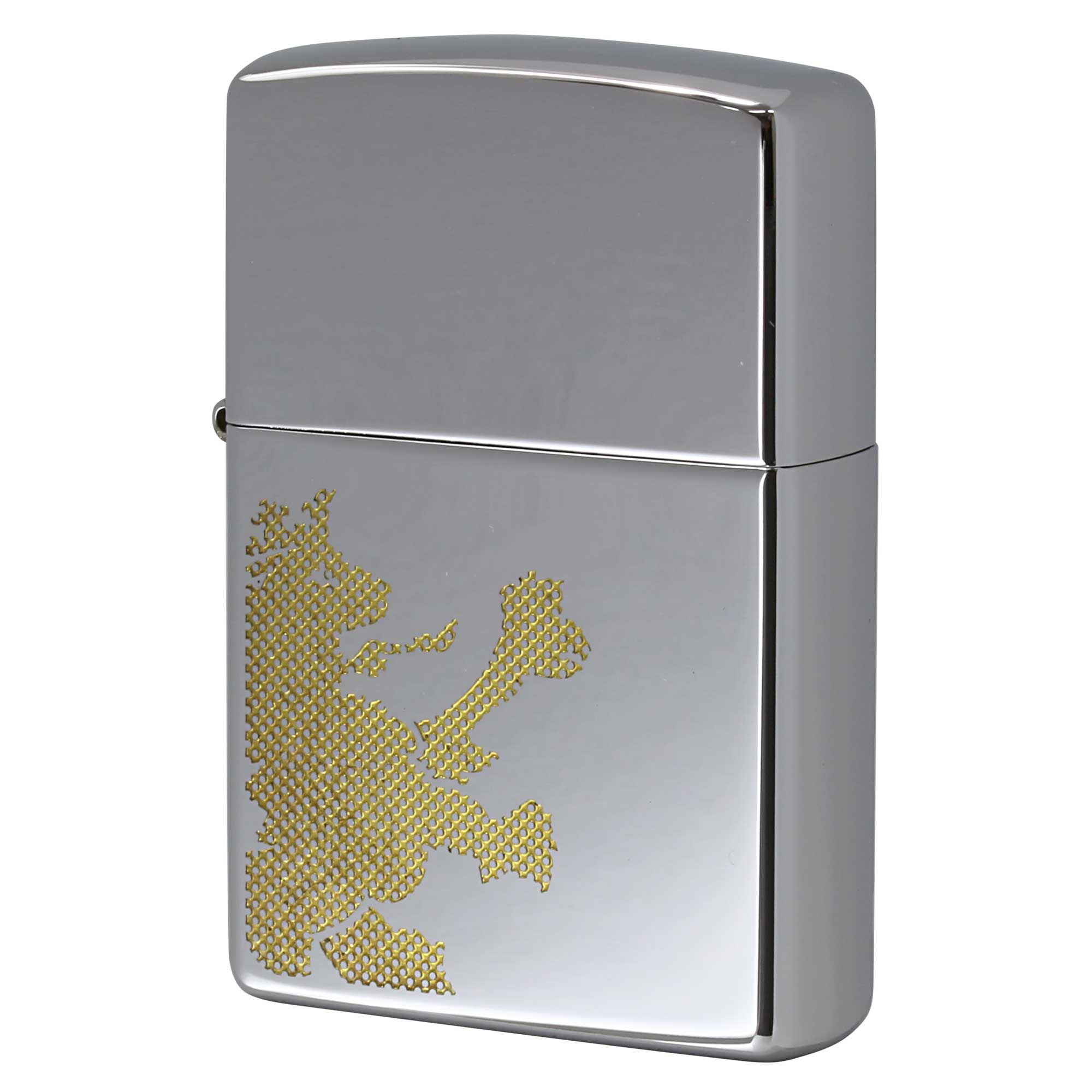 絶版/ヴィンテージ Zippo ジッポー 中古 2003年製造 ZIPPO R.Newbold 試作品 アールニューボールド #250 ライオン ゴールド  [S]ほぼ新品同様