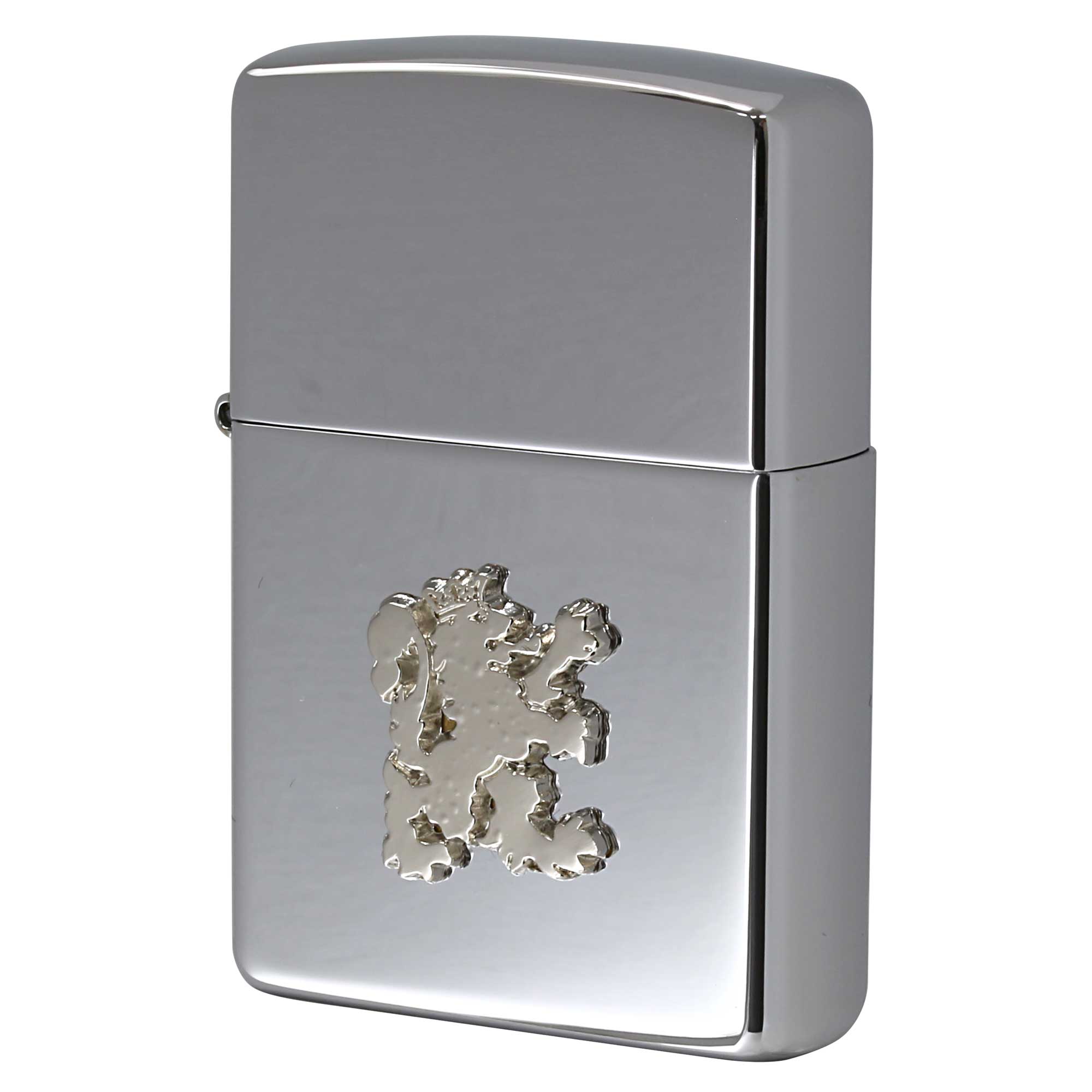 絶版/ヴィンテージ Zippo ジッポー 中古 2003年製造 ZIPPO R.Newbold 試作品 アールニューボールド #250 ライオン メタル SV  [S]ほぼ新品同様