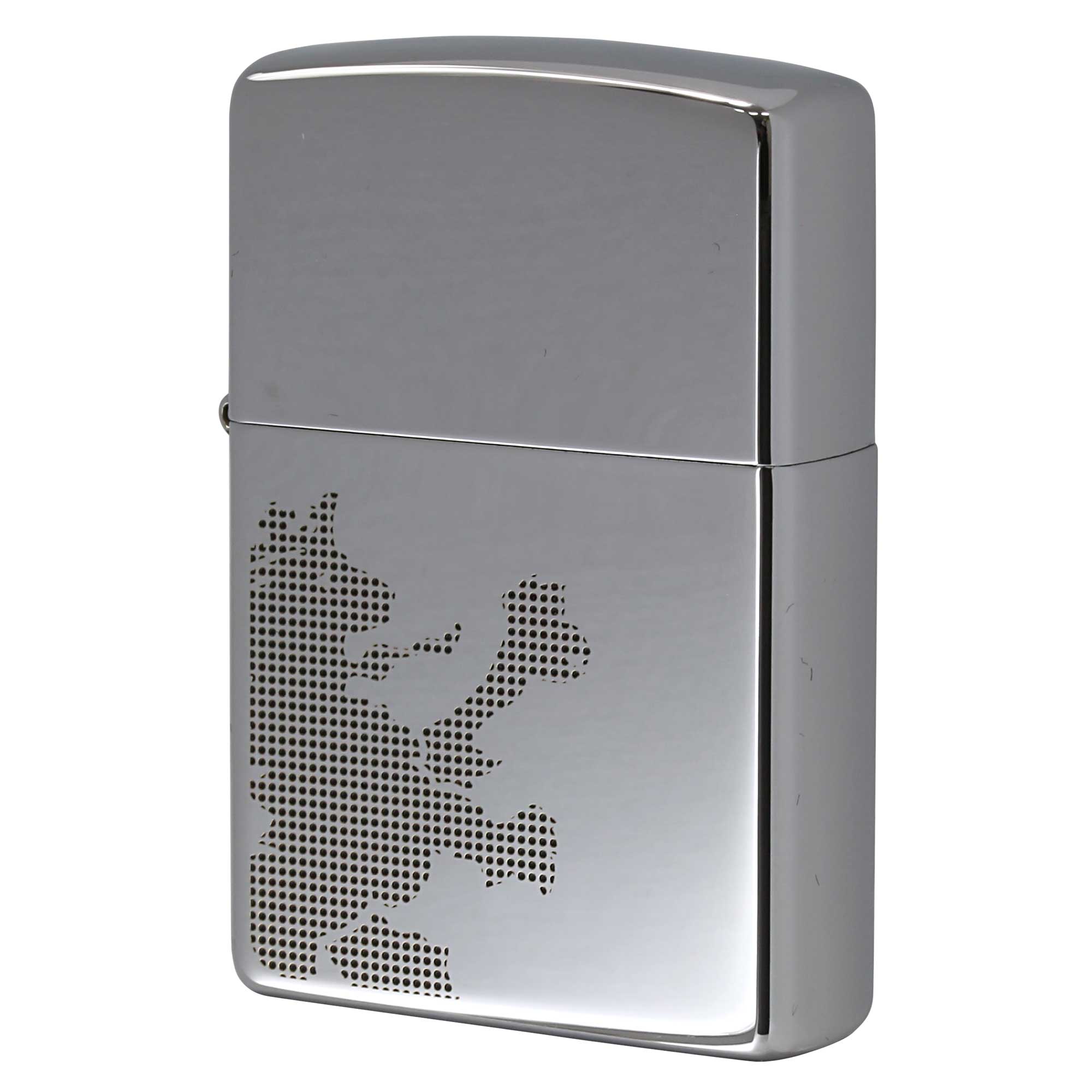 絶版/ヴィンテージ Zippo ジッポー 中古 2005年製造 ZIPPO R.Newbold 試作品 アールニューボールド #250 ライオン グレー  [S]ほぼ新品同様