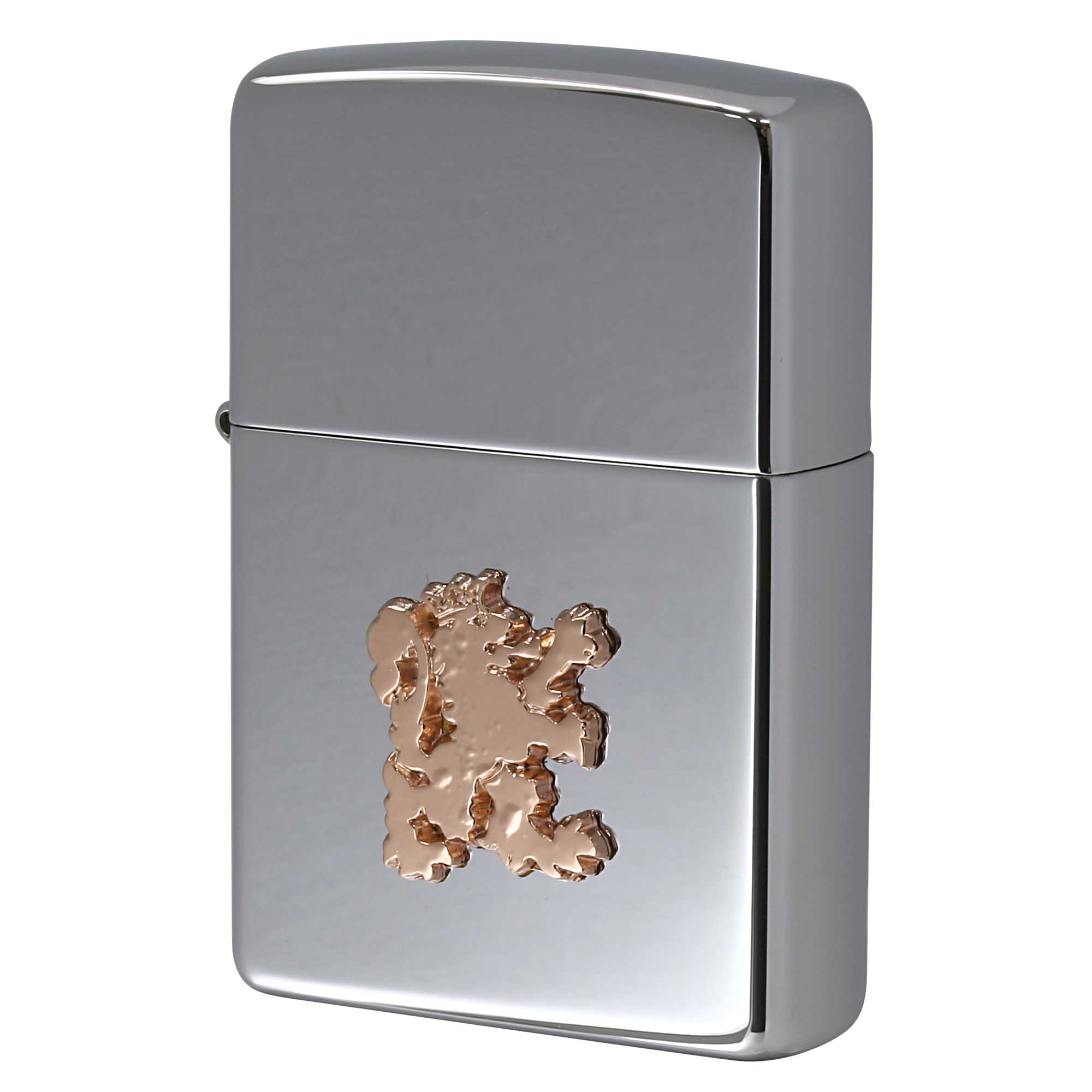絶版/ヴィンテージ Zippo ジッポー 中古 2004年製造 ZIPPO R.Newbold 試作品 アールニューボールド #250 ライオン メタル PG  [S]ほぼ新品同様
