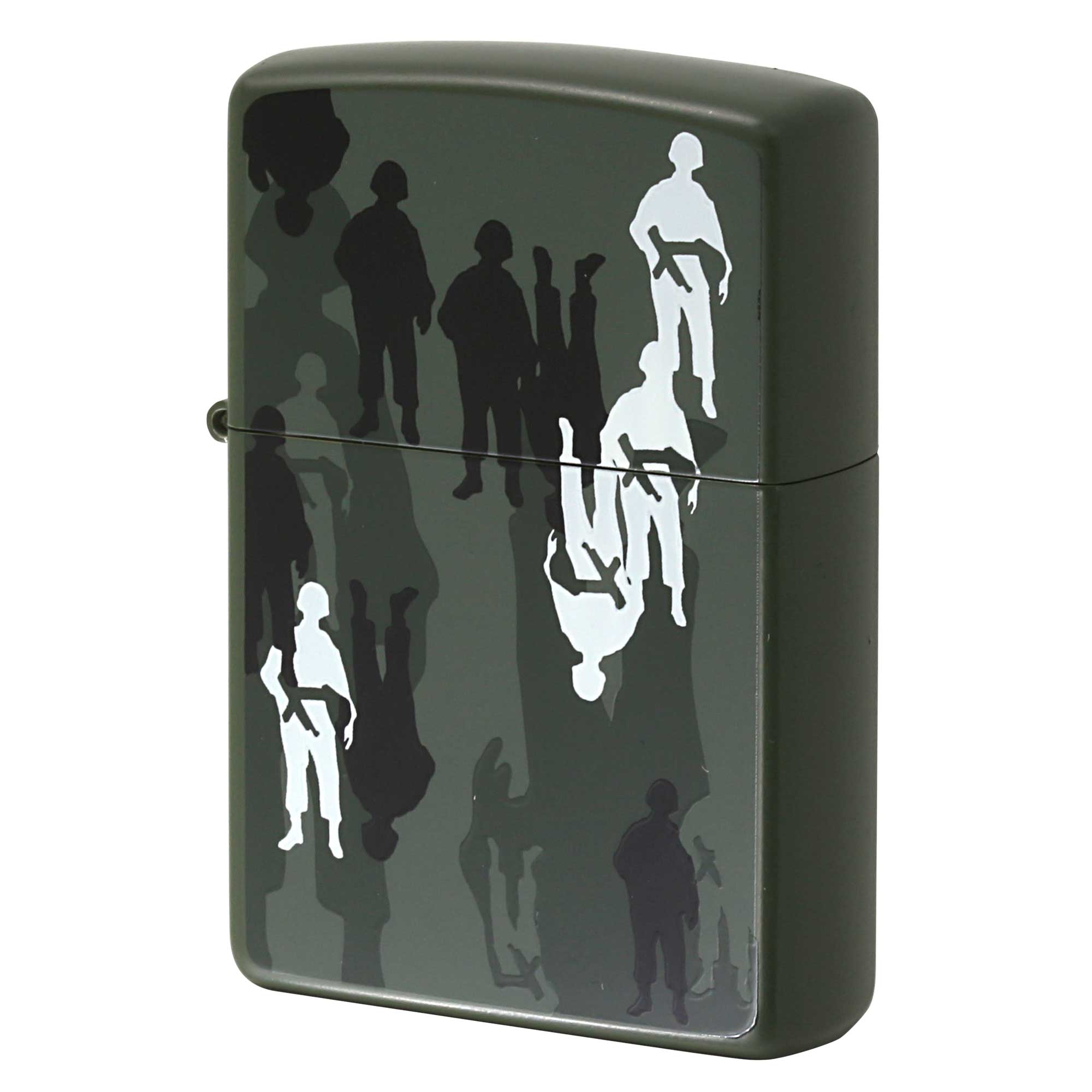 絶版/ヴィンテージ Zippo ジッポー 中古 1999年製造 ZIPPO R.Newbold 試作品 アールニューボールド グリーンマット アーミー両面  [S]ほぼ新品同様