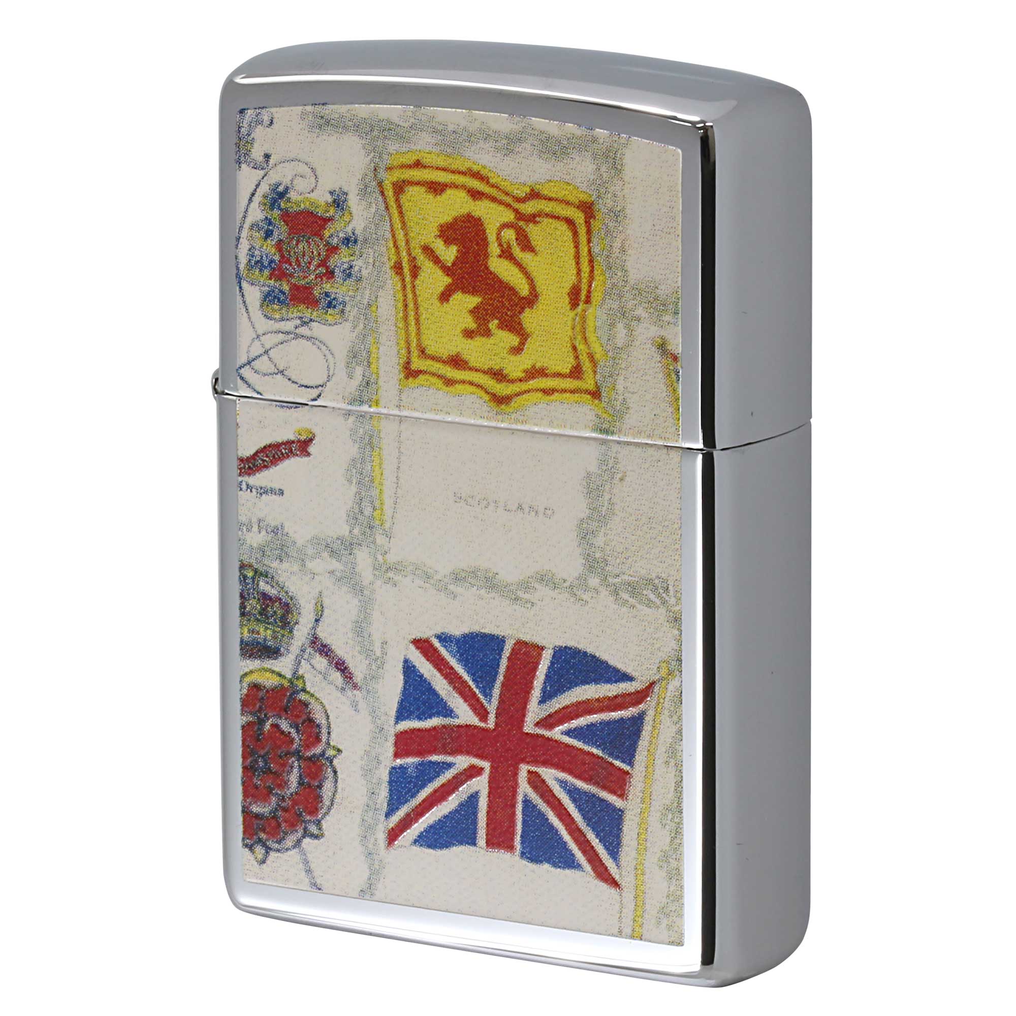 絶版/ヴィンテージ Zippo ジッポー 中古 2001年製造 ZIPPO R.Newbold 試作品 アールニューボールド 国旗  [S]ほぼ新品同様