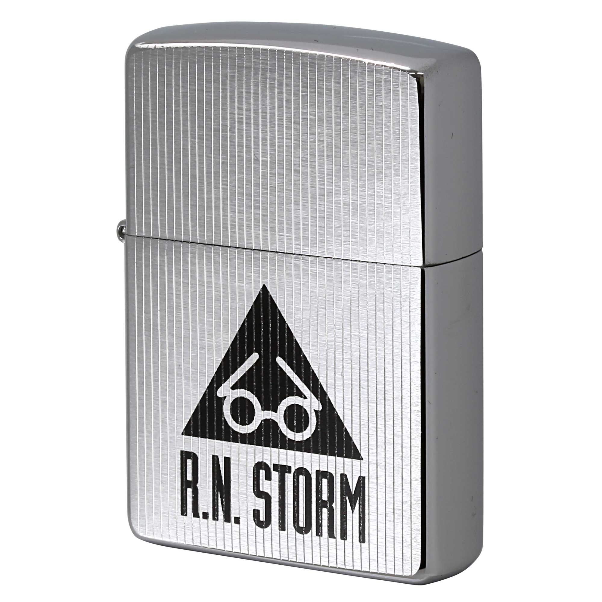 絶版/ヴィンテージ Zippo ジッポー 中古 1997年製造 ZIPPO R.Newbold アールニューボールド RN Storm エンジンタン彫刻 メガネ プリント  [S]ほぼ新品同様