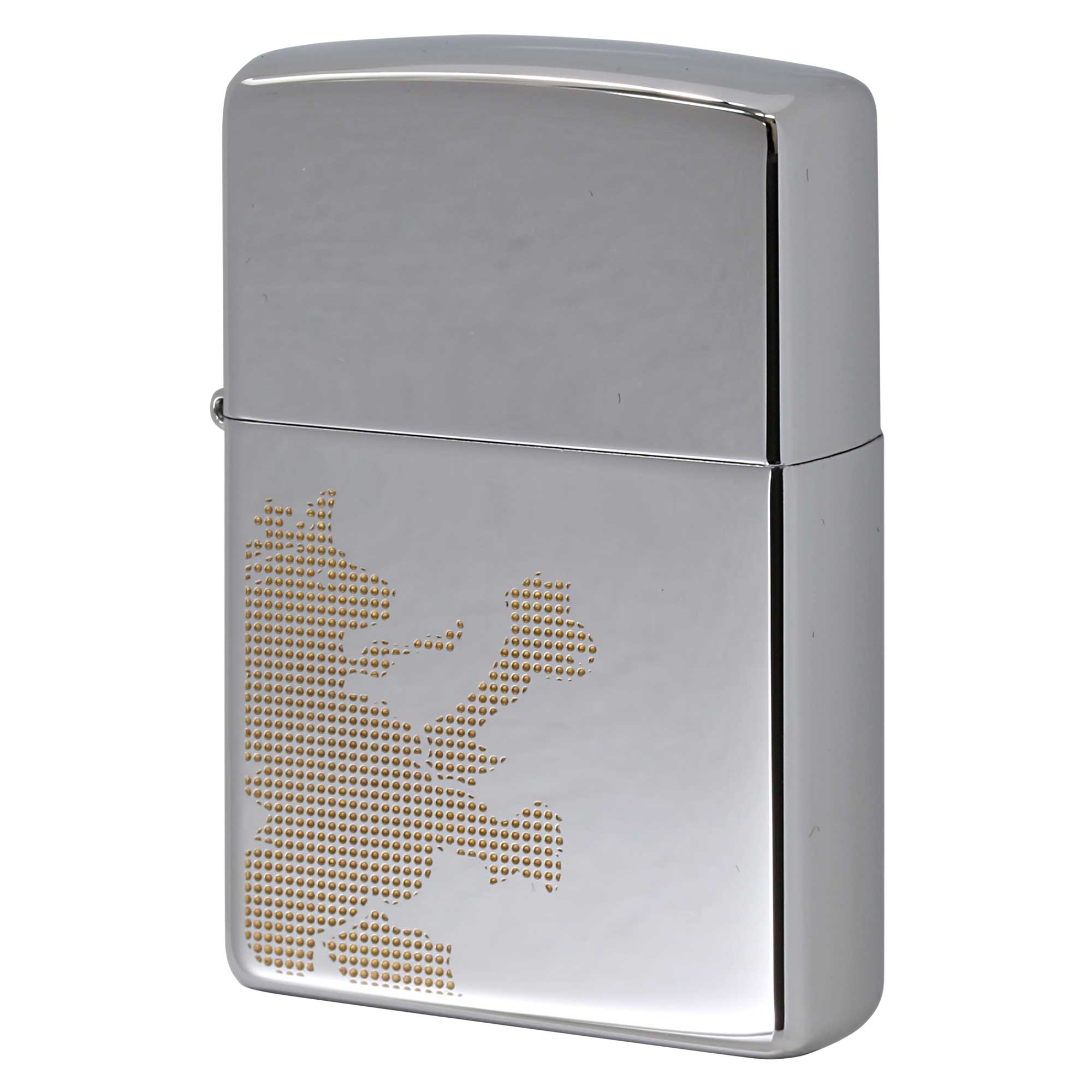 絶版/ヴィンテージ Zippo ジッポー 中古 2005年製造 ZIPPO R.Newbold 試作品 アールニューボールド #250 ライオン ゴールド  [S]ほぼ新品同様