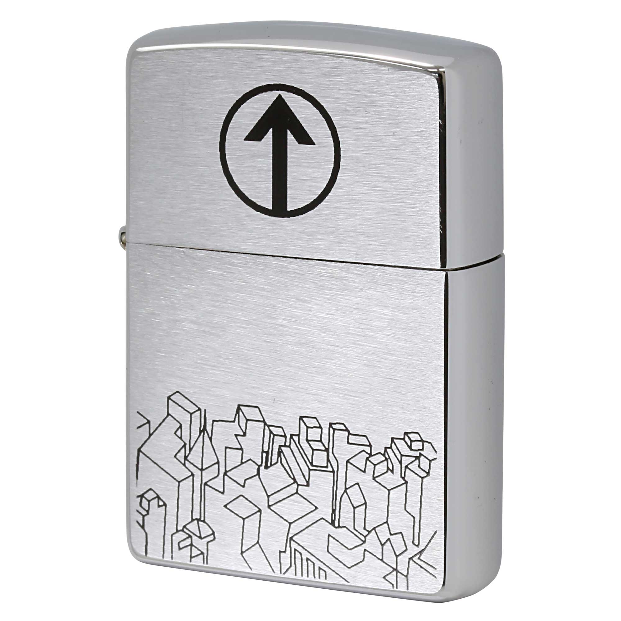 絶版/ヴィンテージ Zippo ジッポー 中古 1998年製造 ZIPPO R.Newbold アールニューボールド 矢印ロゴ  [S]ほぼ新品同様