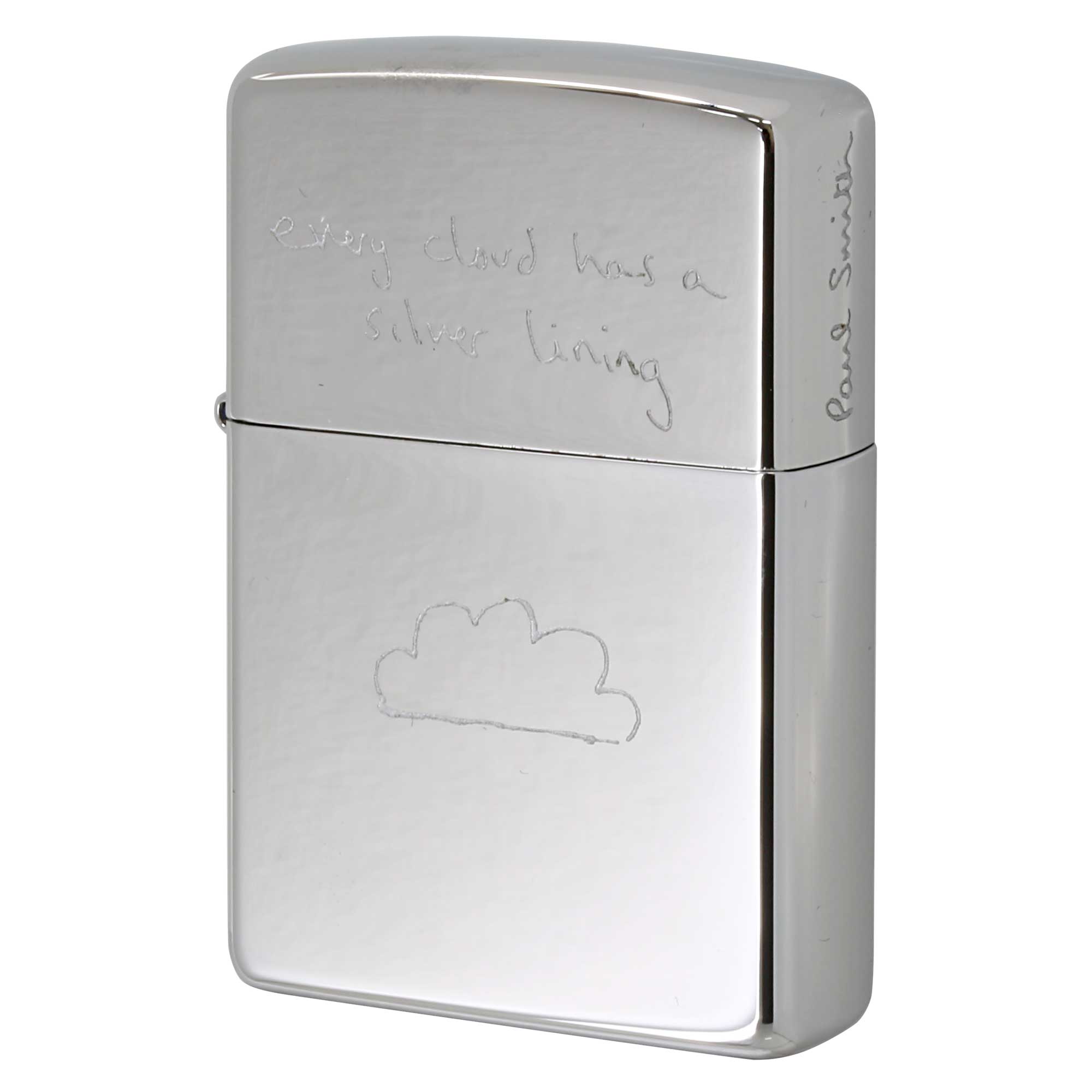 絶版/ヴィンテージ Zippo ジッポー 中古 2009年製造 ZIPPO Paul Smith ポール・スミス 雲 Every cloud has a silver lining  [S]ほぼ新品同様