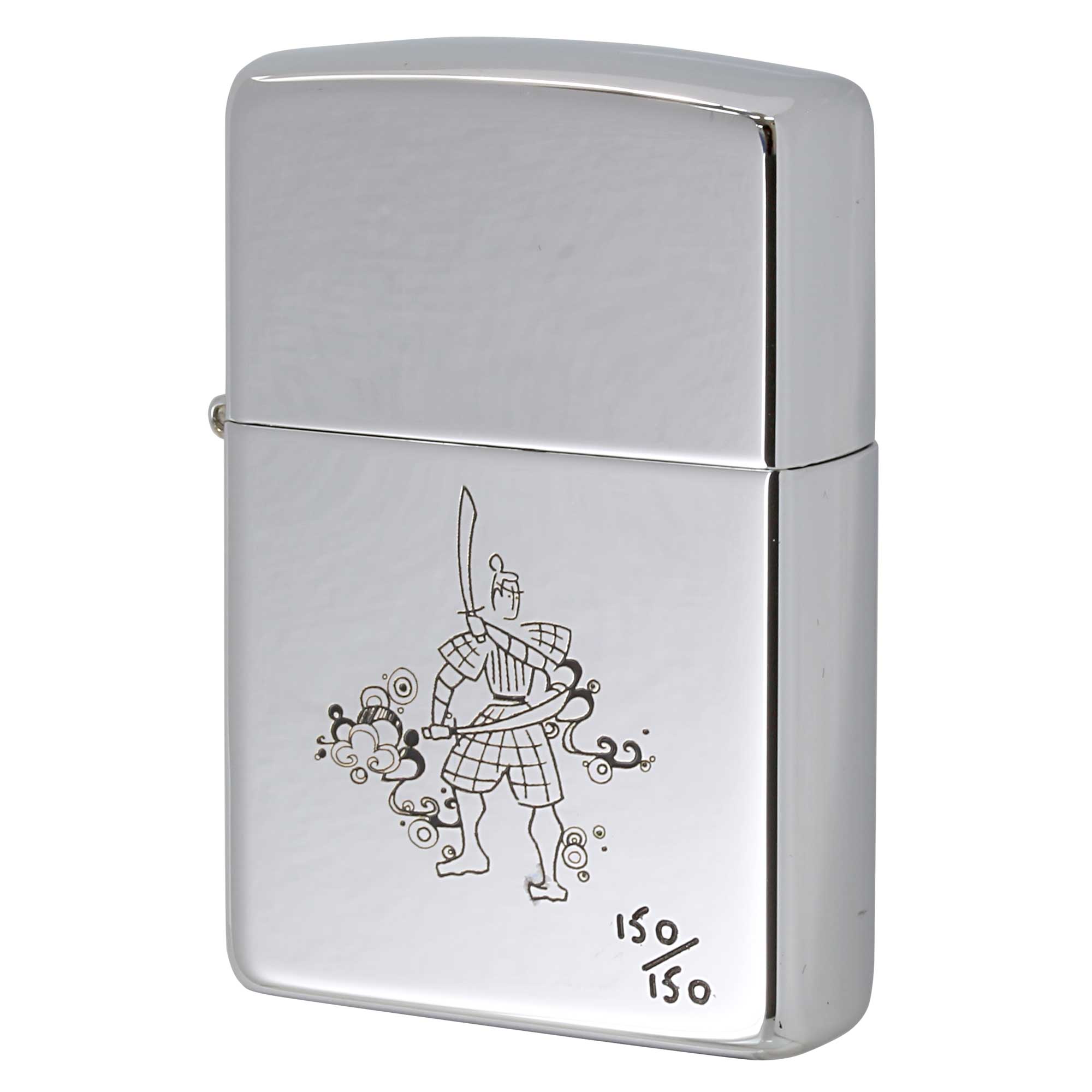 絶版/ヴィンテージ Zippo ジッポー 中古 2002年製造 ZIPPO Paul Smith ポール・スミス 武将 シリアル番号 No.150  [S]ほぼ新品同様