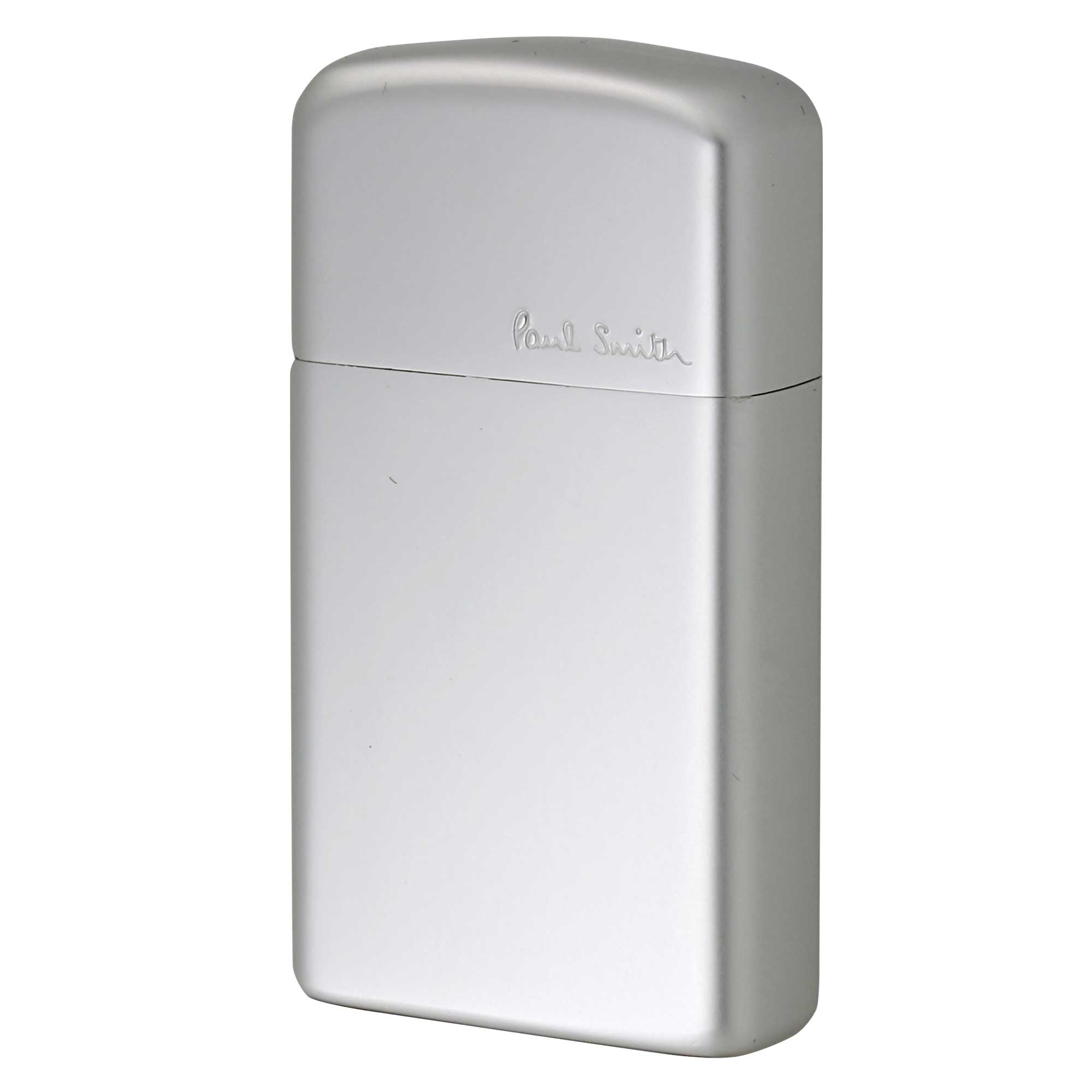 絶版/ヴィンテージ Zippo ジッポー 中古 2000年製造 ZIPPO Paul Smith ポール・スミス スリム アルミケース SLIM Aluminum case シルバー  [S]ほぼ新品同様