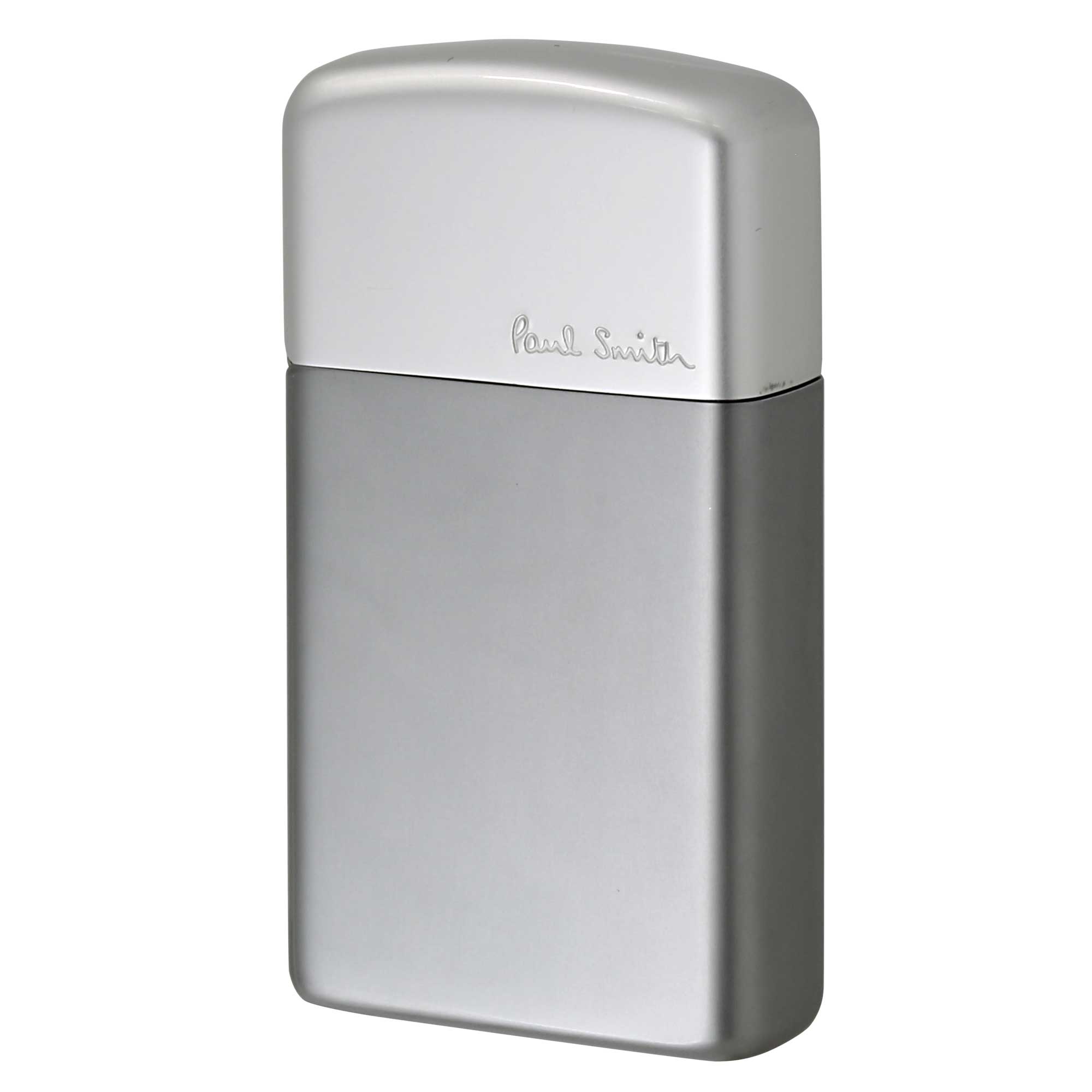 絶版/ヴィンテージ Zippo ジッポー 中古 2000年製造 ZIPPO Paul Smith ポール・スミス スリム アルミケース SLIM Aluminum case グレー  [S]ほぼ新品同様