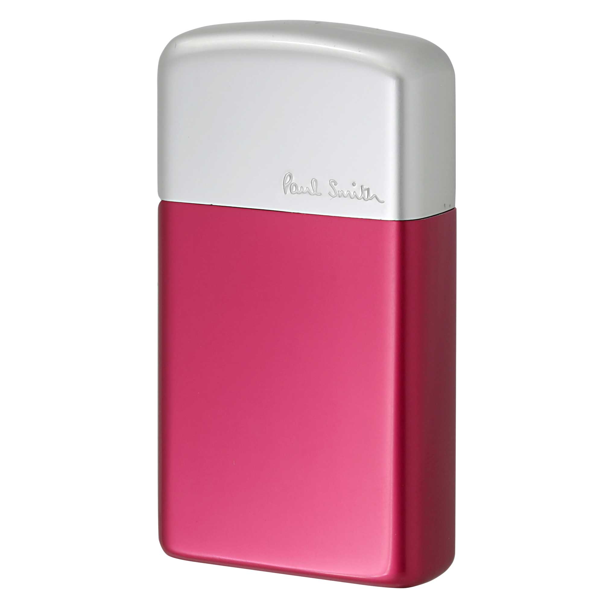 絶版/ヴィンテージ Zippo ジッポー 中古 2000年製造 ZIPPO Paul Smith ポール・スミス スリム アルミケース SLIM Aluminum case サーモンピンク  [S]ほぼ新品同様
