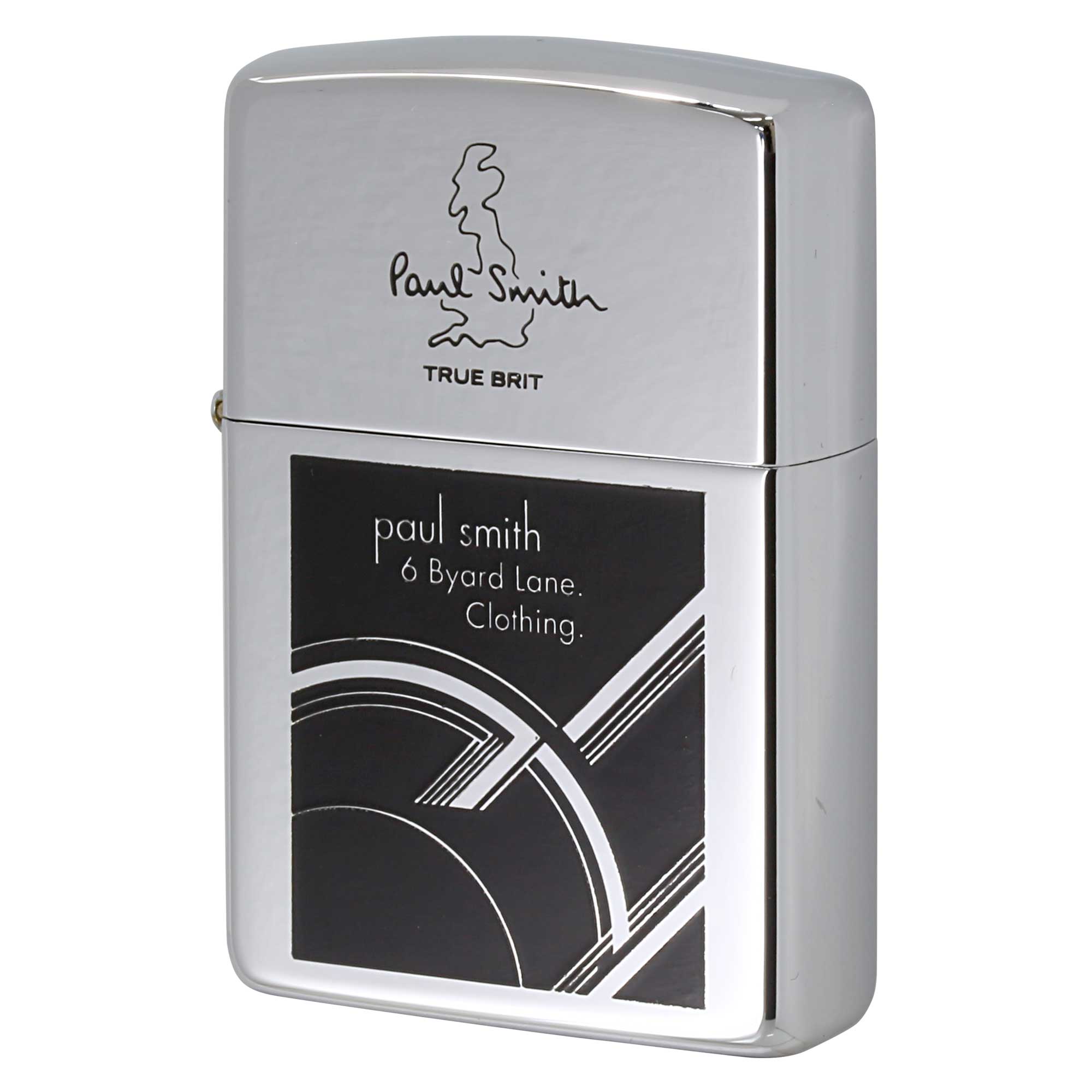 絶版/ヴィンテージ Zippo ジッポー 中古 1998年製造 ZIPPO Paul Smith ポール・スミス TRUE BRIT 6 Byara lone. Clothira.  [S]ほぼ新品同様