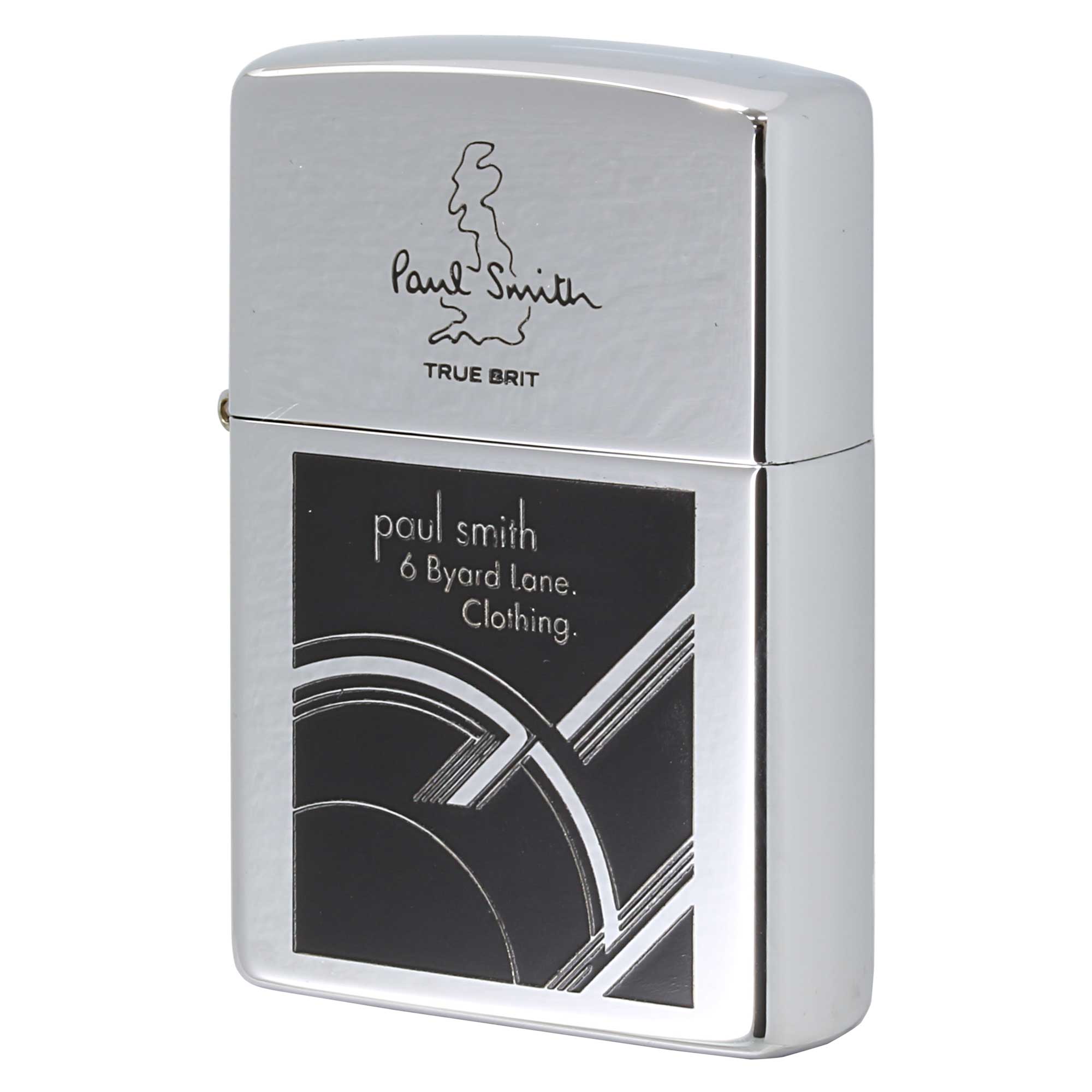 絶版/ヴィンテージ Zippo ジッポー 中古 1998年製造 ZIPPO Paul Smith ポール・スミス TRUE BRIT 6 Byara lone. Clothira.  [S]ほぼ新品同様